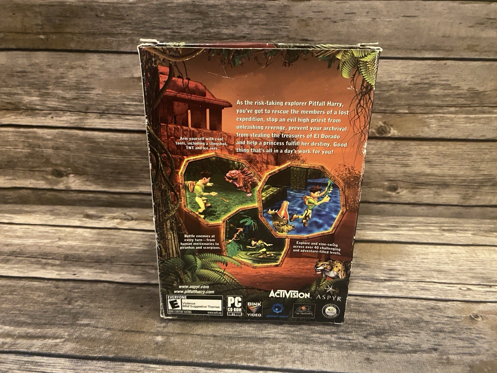 Pitfall: The Lost Expedition PC Rare CDROM Game 2 Disc 2004 CIB Box Manual Game