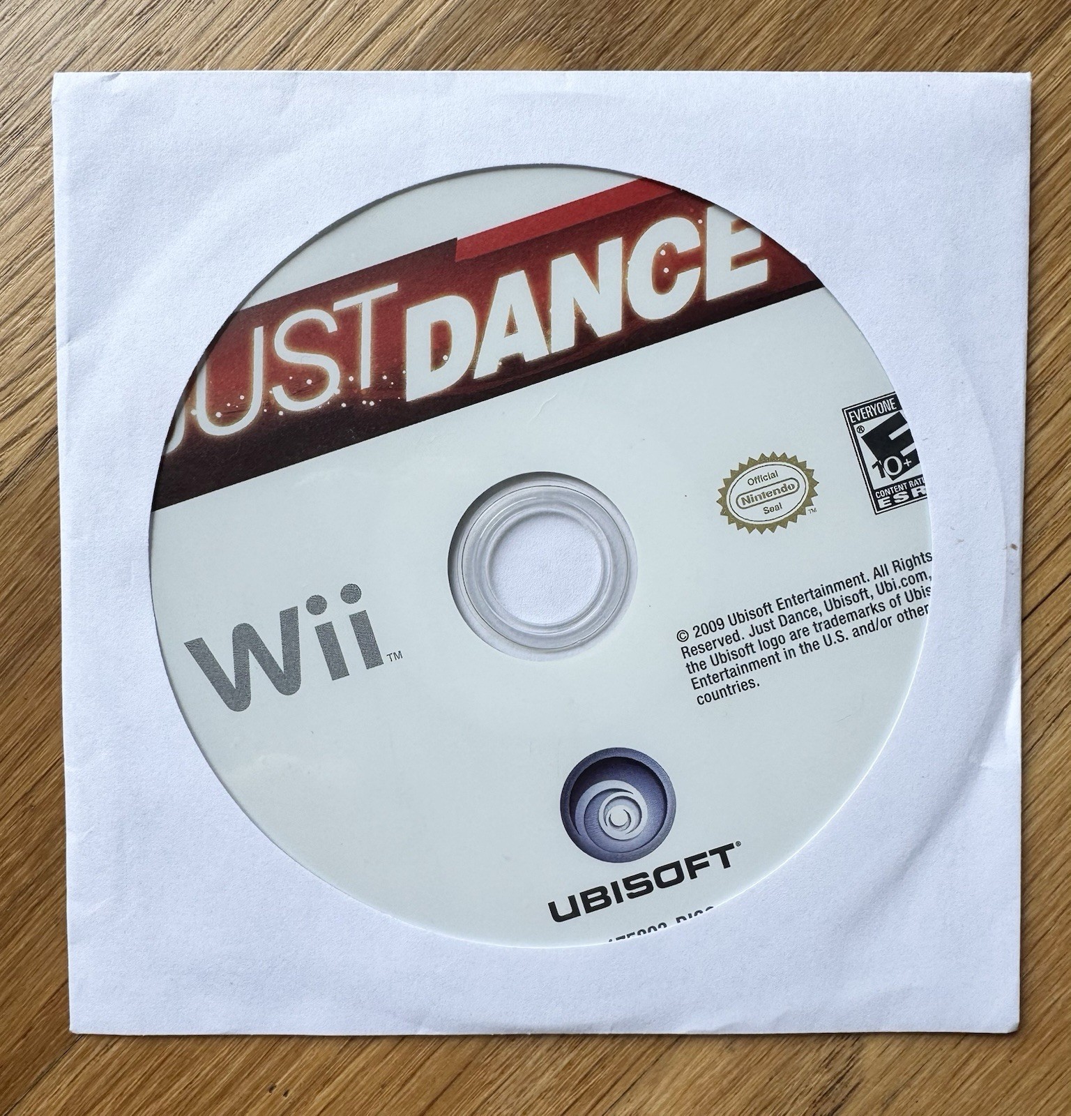 Just Dance (Nintendo Wii, 2009) Disc Only. Tested