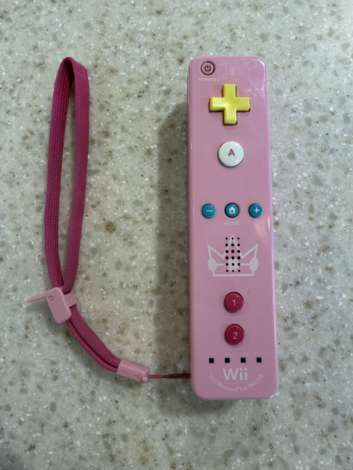 PRINCESS PEACH PINK EDITION NINTENDO WII REMOTE CONTROLLER NICE SHAPE NES HQ