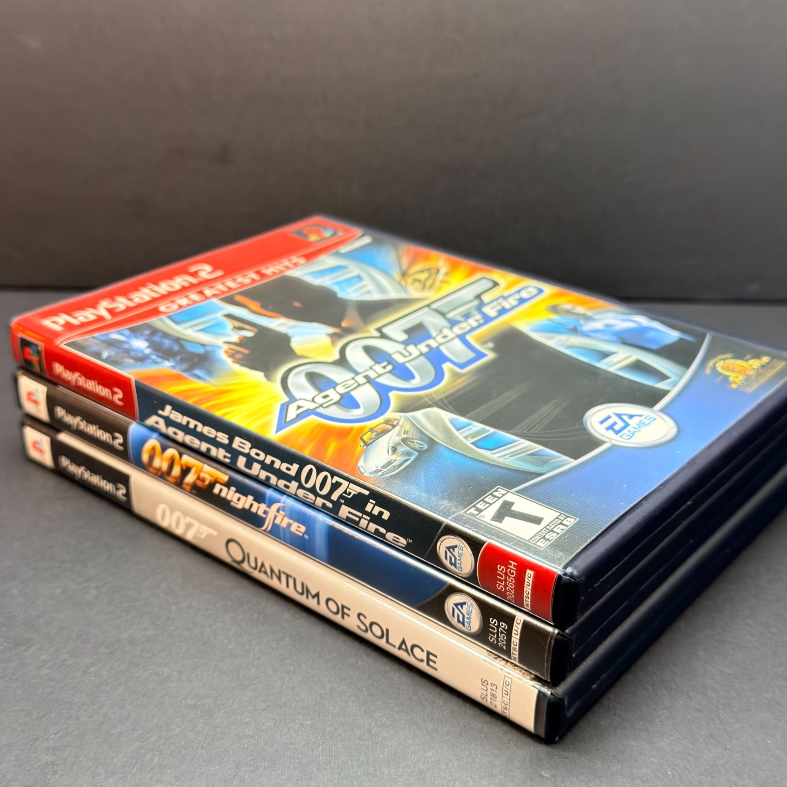 007 Bond Lot (Playstation 2 PS2) Agent Under Fire, Nightfire, Quantum of Solace