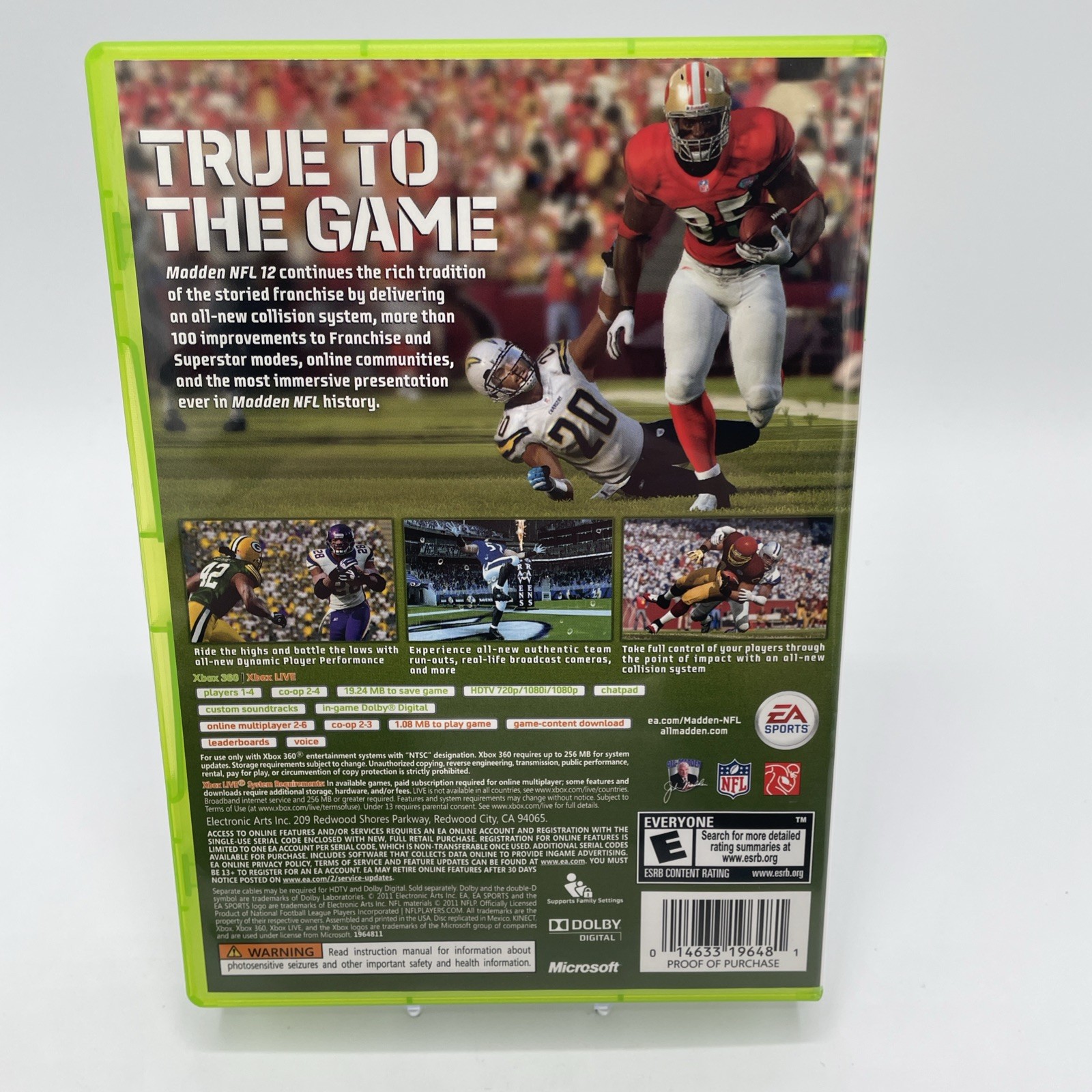 Madden NFL 12 Xbox 360 Complete CIB
