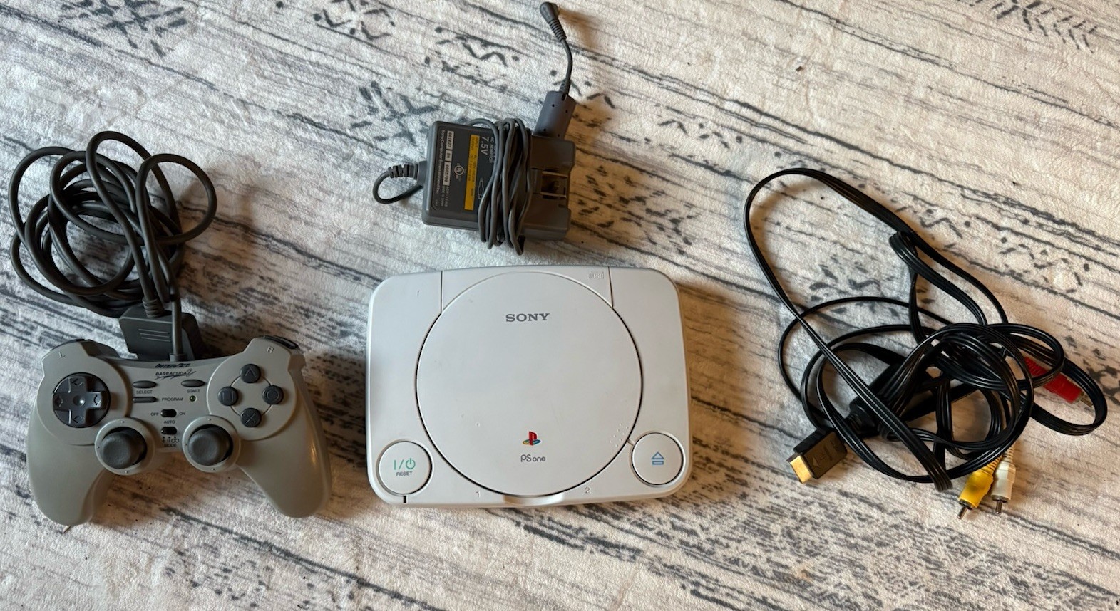 Sony PlayStation 1 PSOne PS1 Gray Console Gaming System SCPH-101 Barracuda 2!