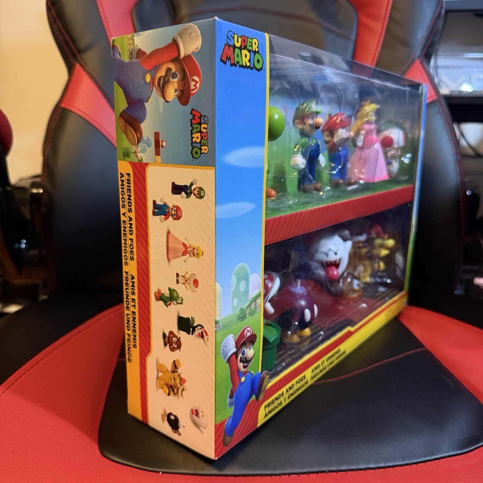 Jakks Super Mario Friends & Foes Boxed Figure Set Mario Luigi Peach Yoshi