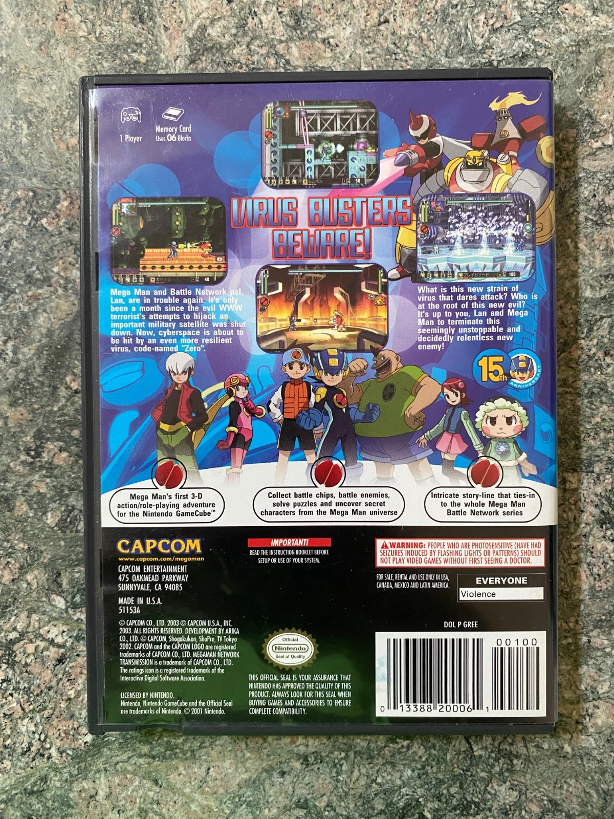 Mega Man Network Transmission Nintendo GameCube Complete CIB
