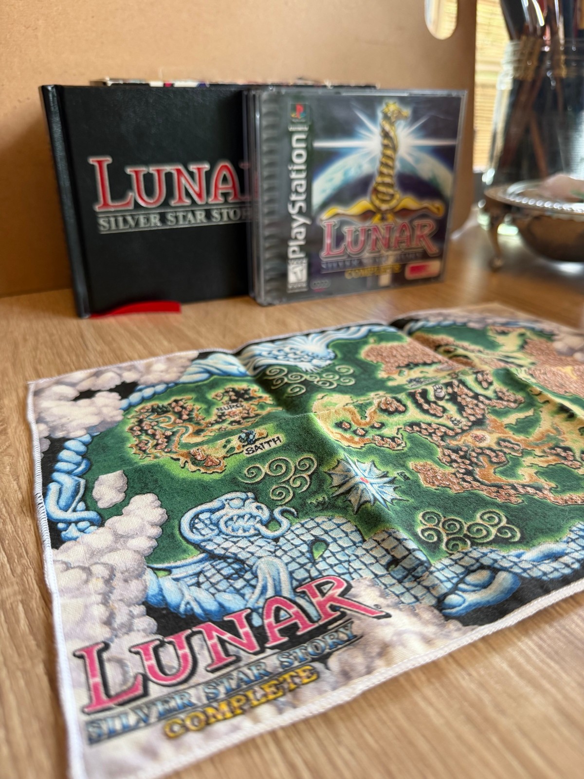 Lunar: Silver Star Story Complete (PS1, 2002), CIB with ART BOOK MAP BONUS DISCs