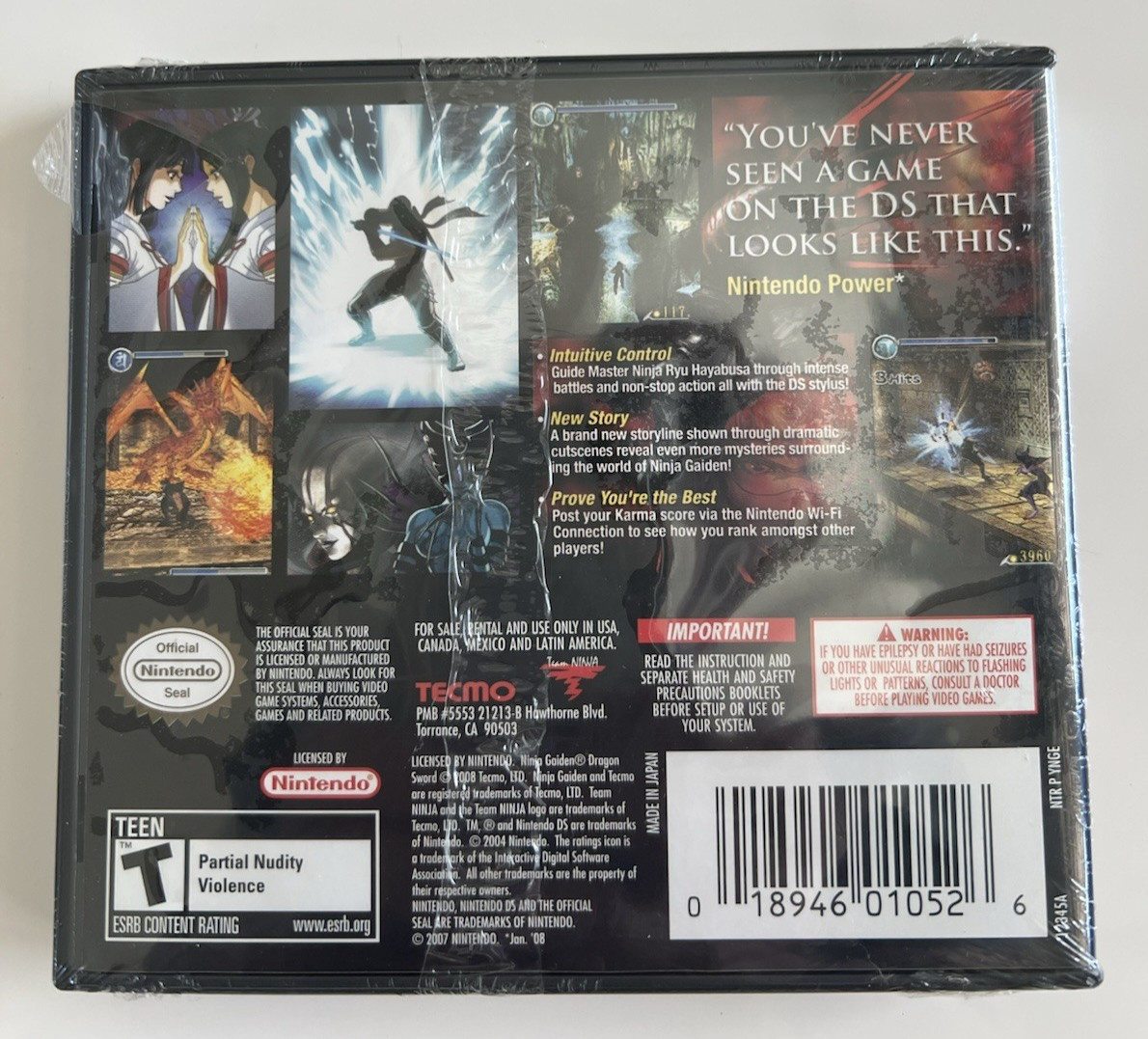 Ninja Gaiden: Dragon Sword – Nintendo DS – BRAND NEW! SEALED!