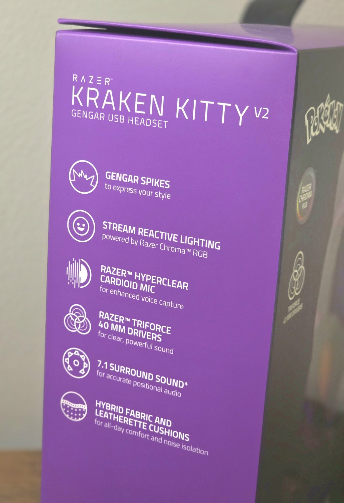 Razer Kraken Kitty V2 – Pokemon Gengar Limited Edition Headset