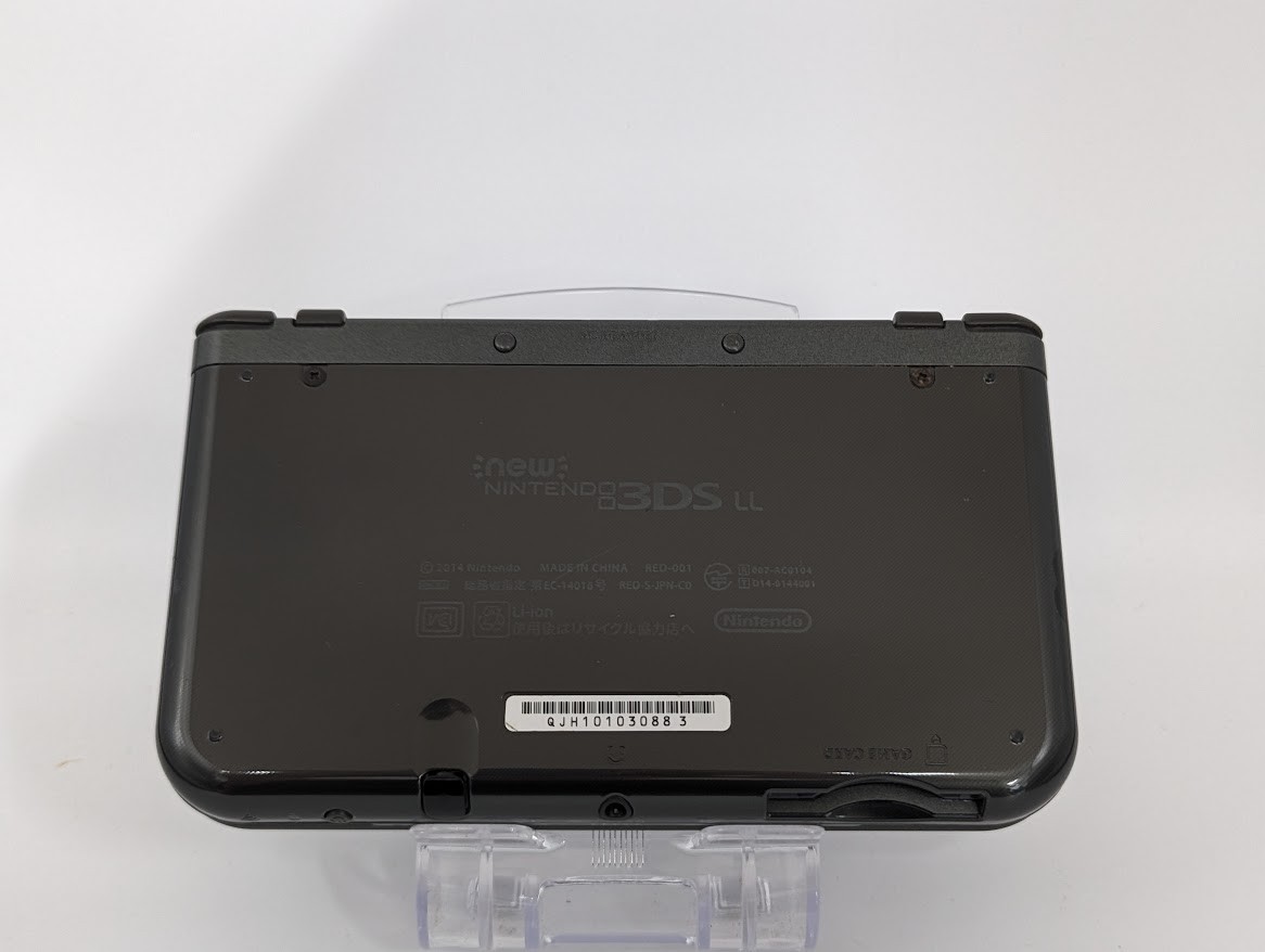 B131 Nintendo new 3DS LL XL console Metallic Black Japan w/pen adapter fx