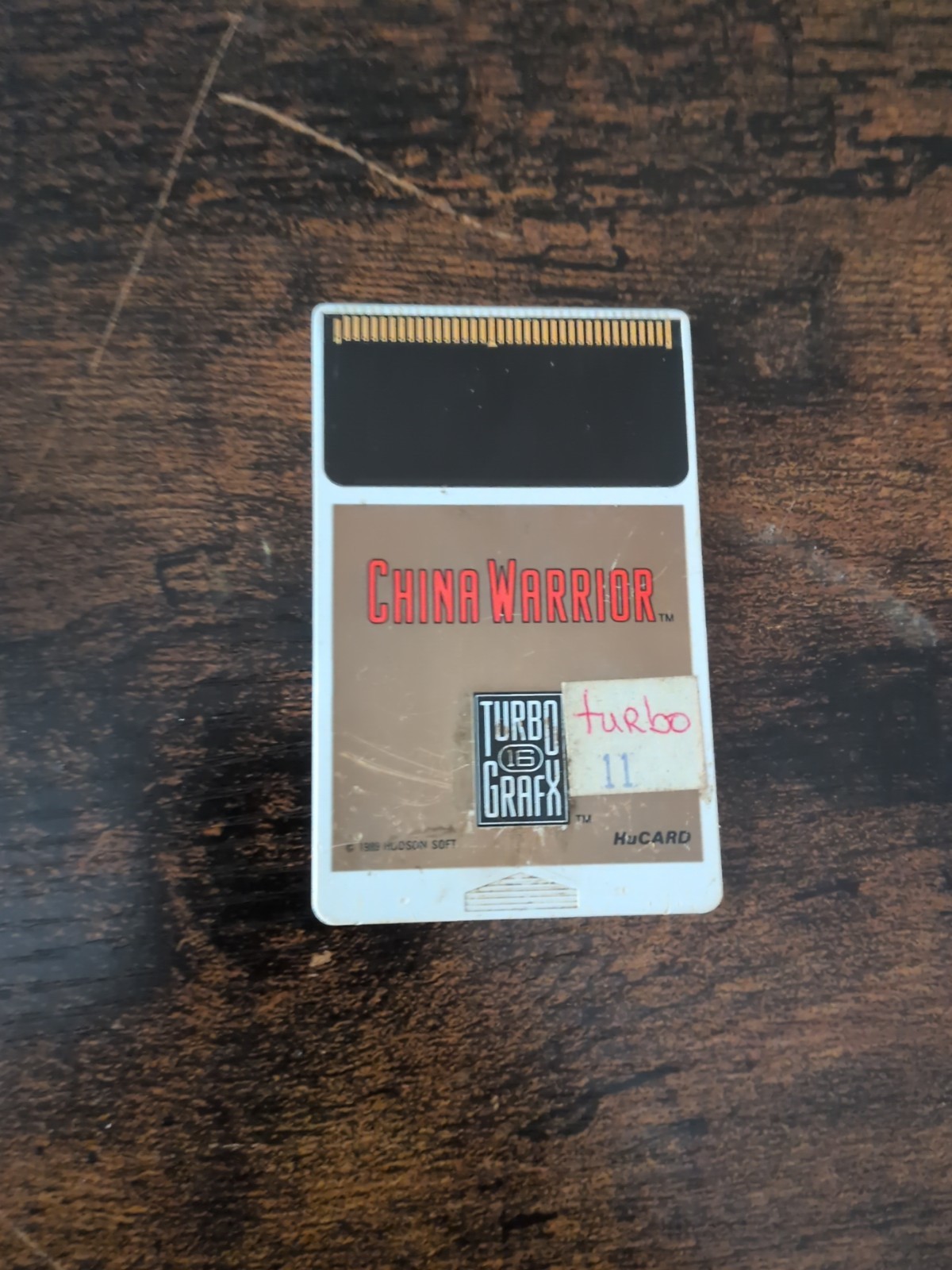 China Warrior (TurboGrafx-16, 1989), Card Only
