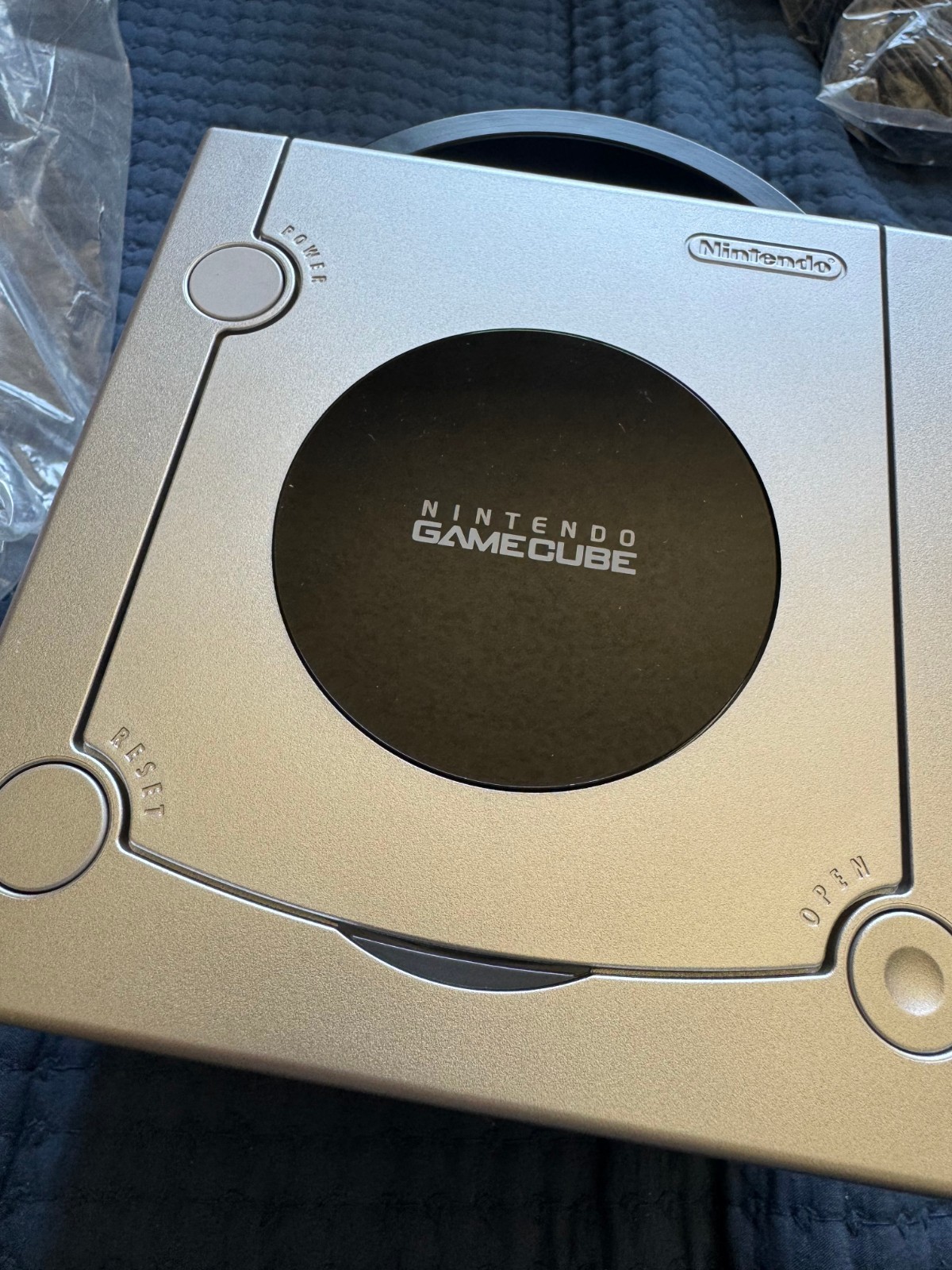 Nintendo GameCube Limited Edition Platinum Silver DOL-001 Complete In Box Tested