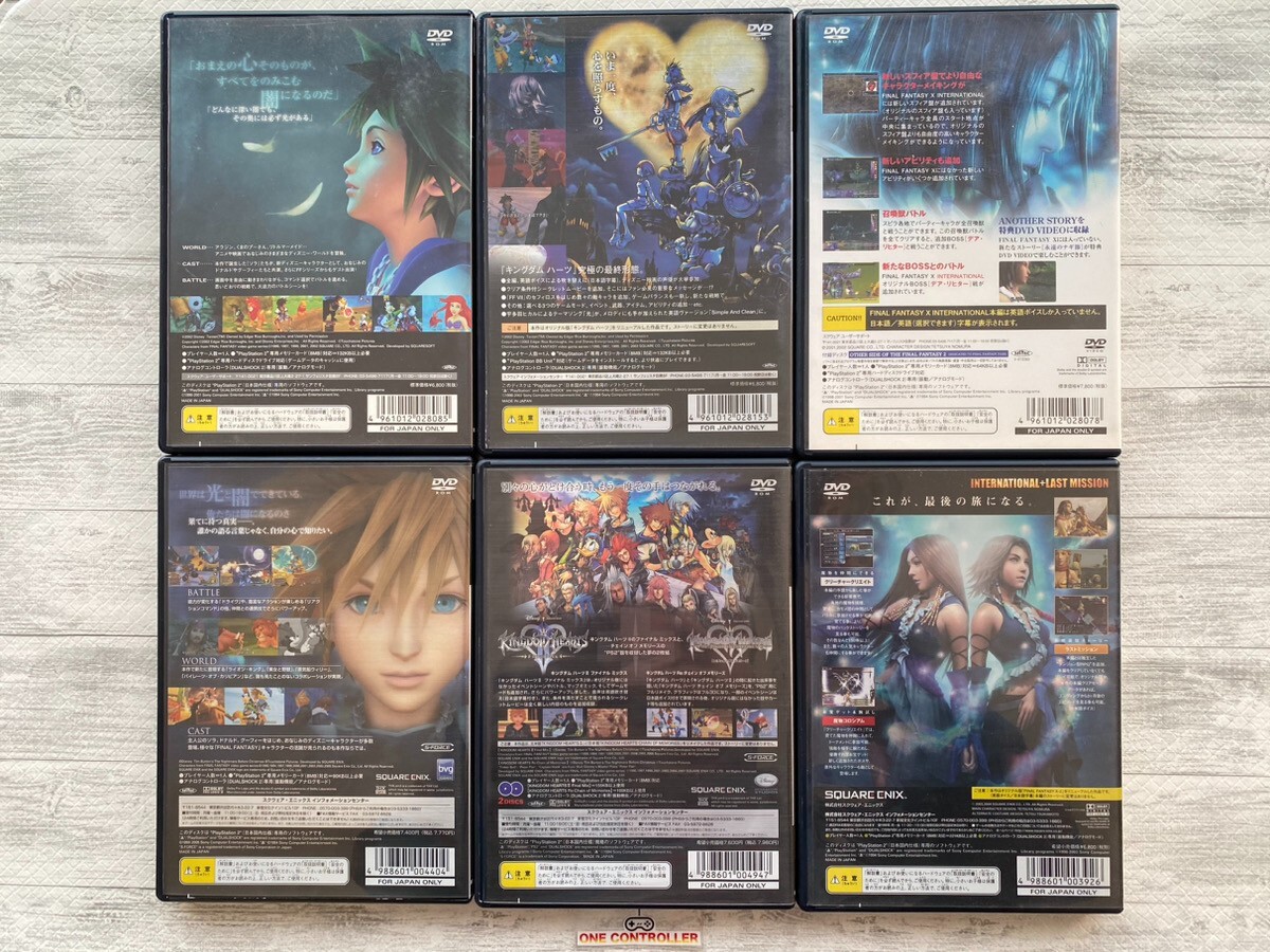 SONY PS2 Kingdom HeartsⅠⅡ & Final Mix & FINAL FANTASY X & X-2 International set