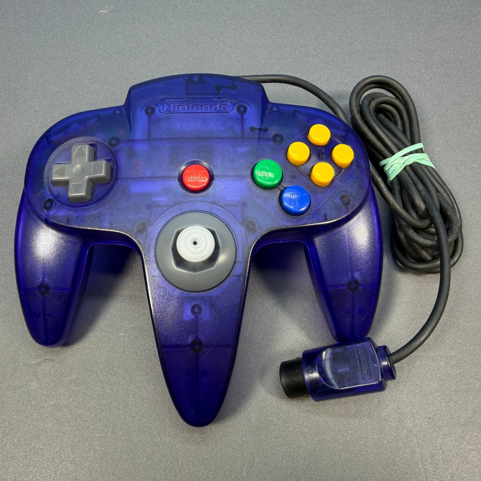 N64 NINTENDO 64 GRAPE PURPLE CONTROLLER OFFICIAL OEM HALL EFFECT TIGHT JOYSTICK
