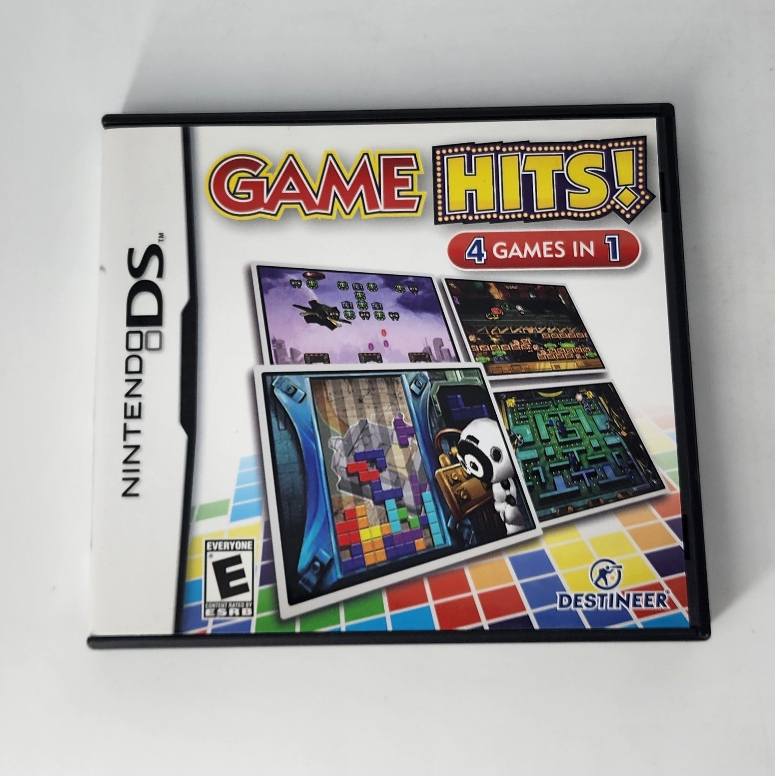 Game Hits! (Nintendo DS, 2010) 4 Games in 1 CIB – TESTED & WORKING – Fast Ship!
