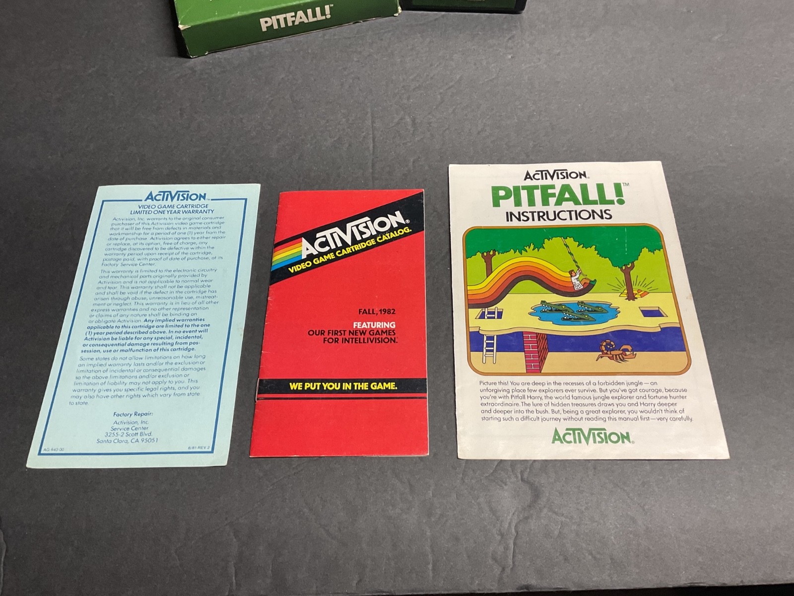 Atari 2600 Pitfall Game Complete in Box Tested CIB