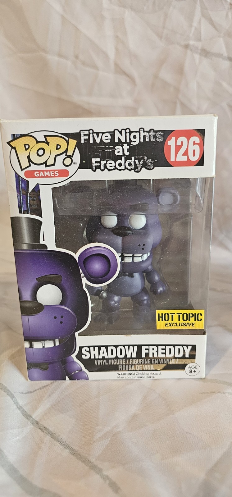 Funko Pop FNAF Lot – #110 Springtrap (un/flocked), #126 Shadow Freddy, #109 Foxy