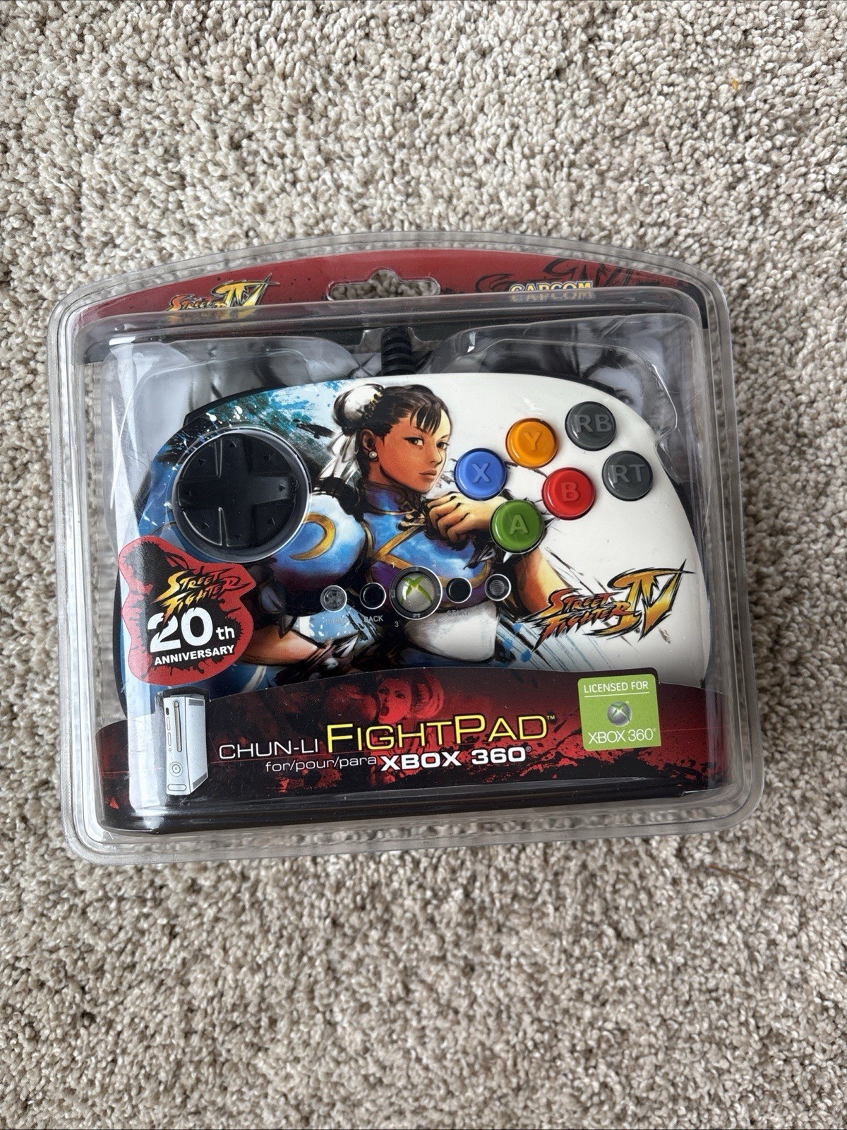 Xbox 360 Street Fighter IV Chun-Li Fight Pad CAPCOM 20th Collectors Mad Catz