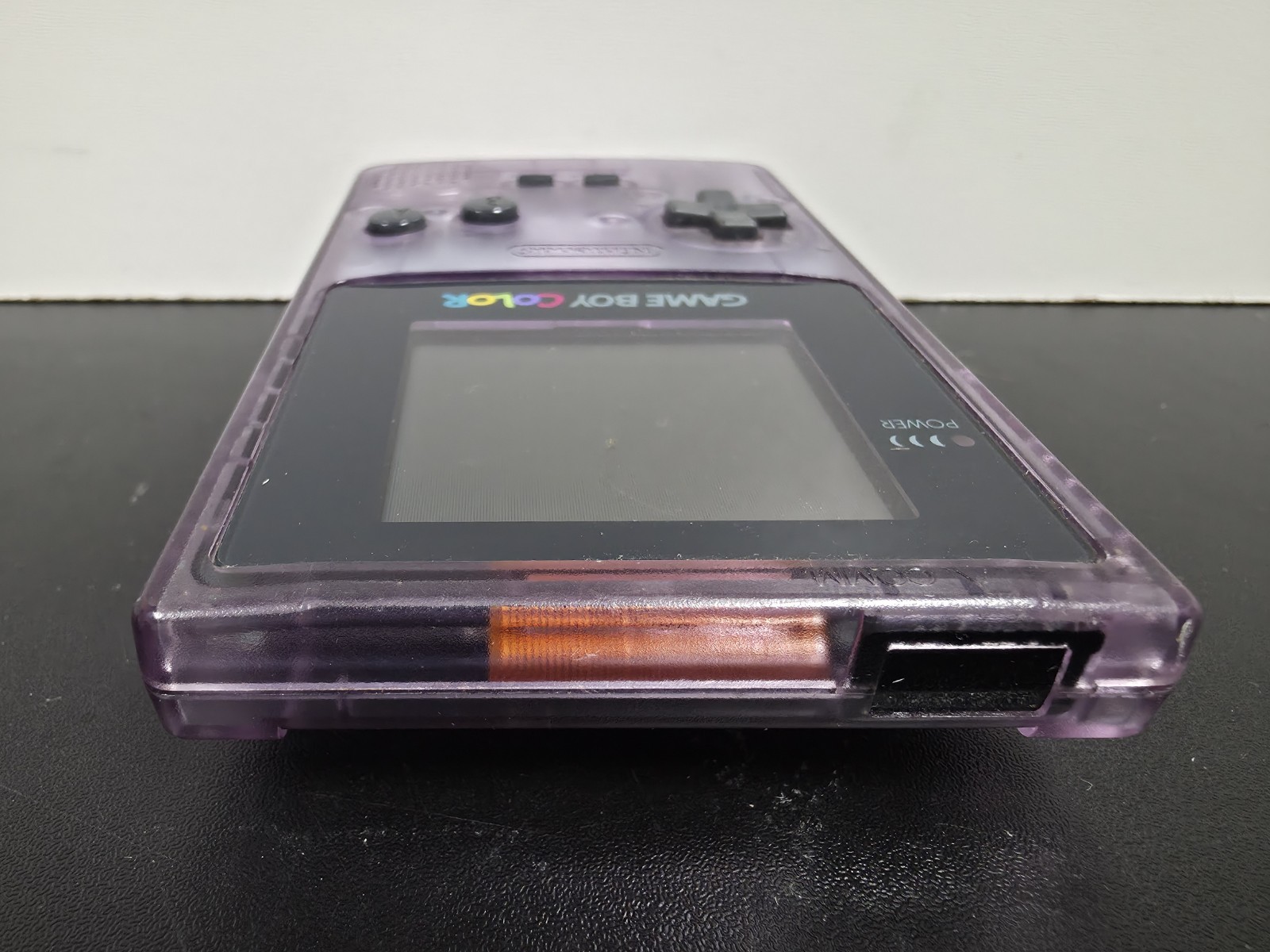 Nintendo Gameboy Color Atomic Translucent Purple Console CGB-001 USED/FOR PARTS