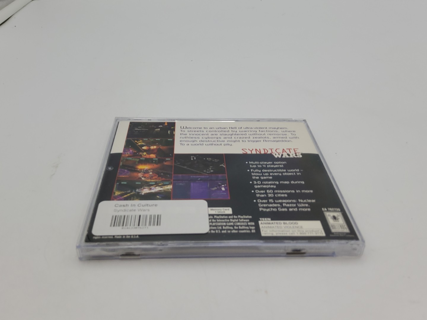 Syndicate Wars rare Sony PlayStation 1 2 PS2 PS1 System Complete Game