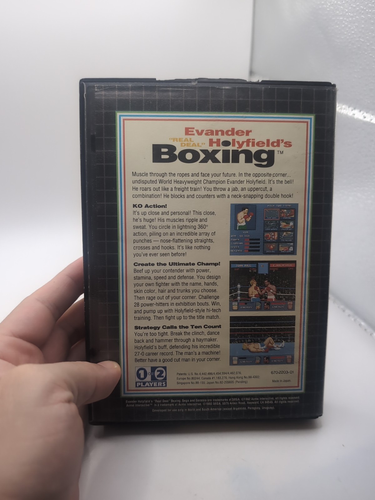 Evander “Real Deal” Holyfield Boxing Sega Genesis Complete in Box