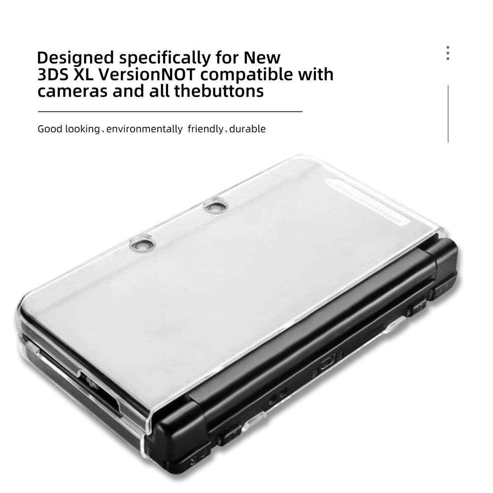 Protective Shell, Ultra Clear Crystal Transparent Hard Case for New 3DS XL LL