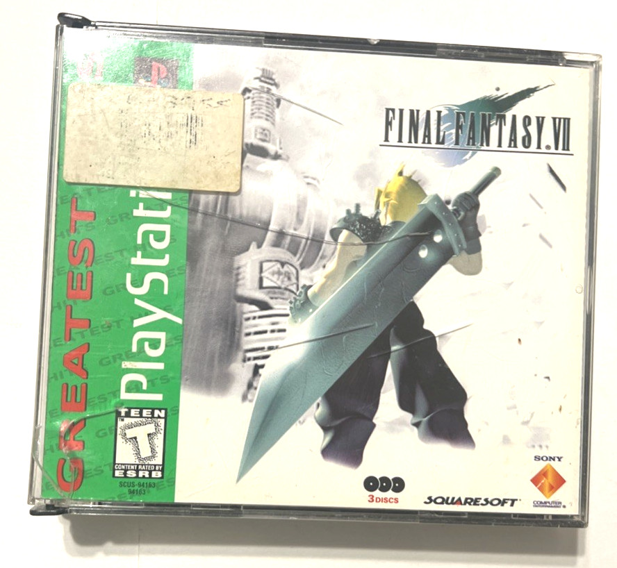 Final Fantasy VII Squaresoft Role-Playing Action PS1 PlayStation 1