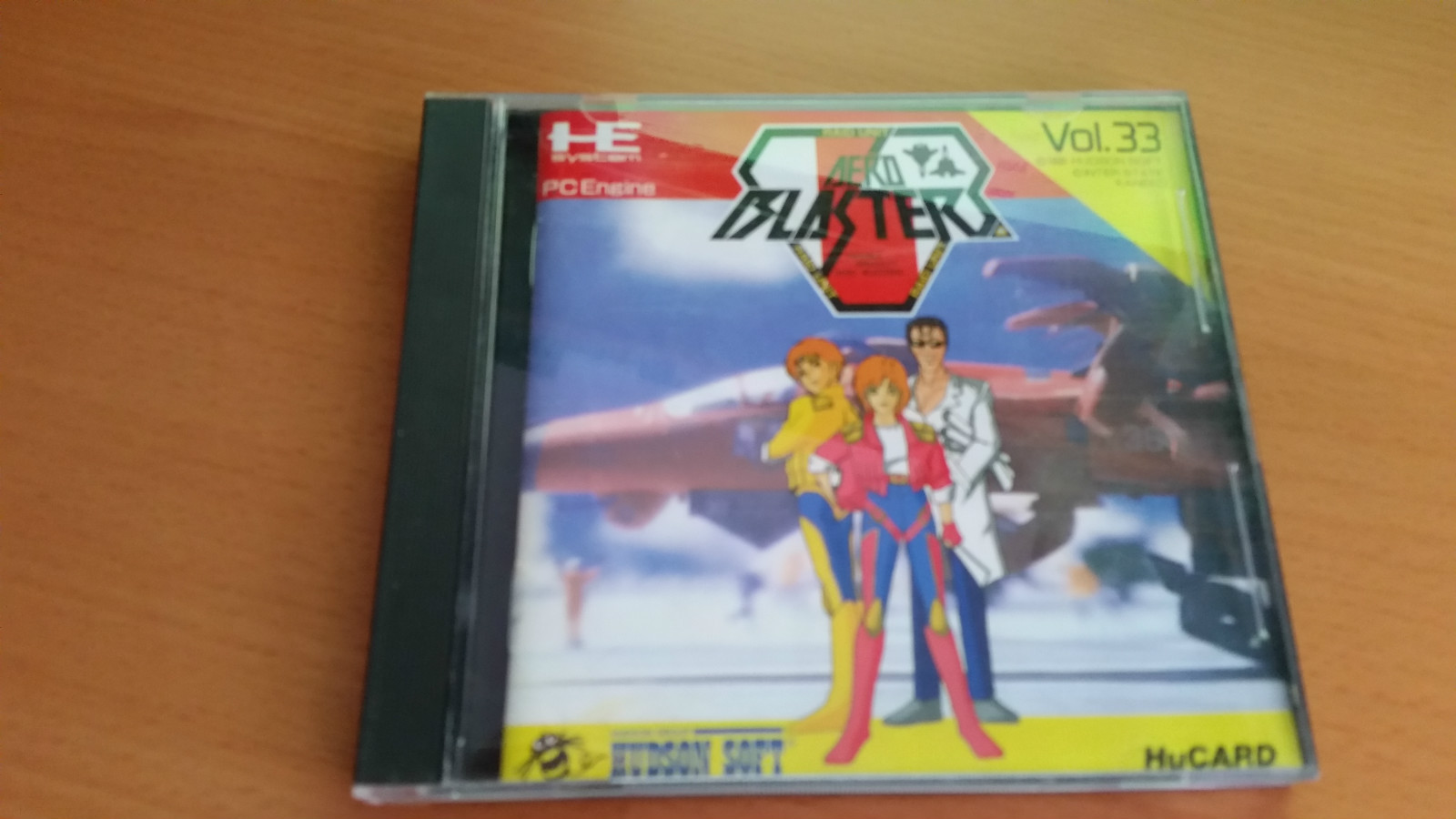 AERO BLASTER PC ENGINE HU CARD TURBO DUO/R/RX/CORE/SHUTTLE.