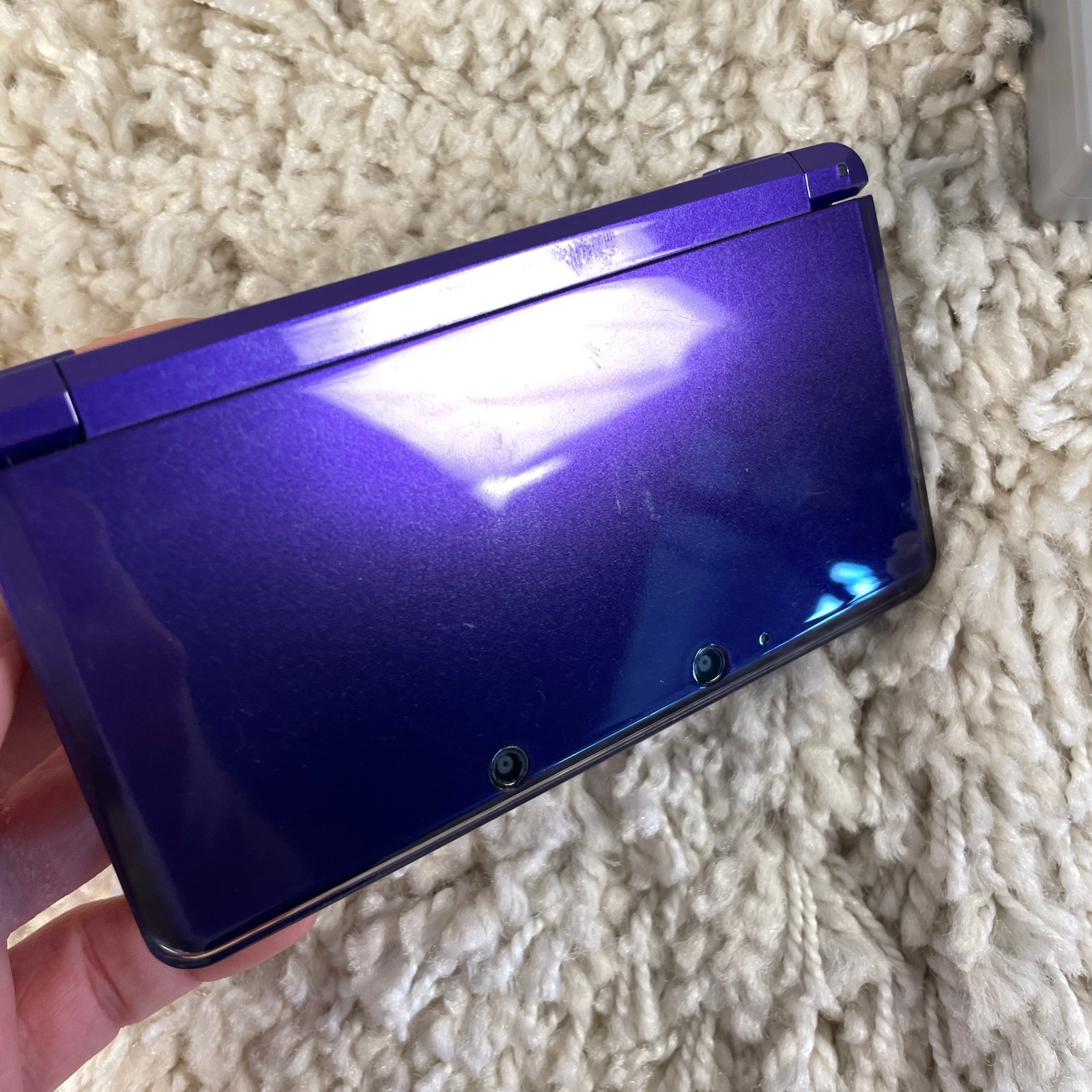 Nintendo 3DS Midnight Purple Handheld Console System CTR-001 Tested