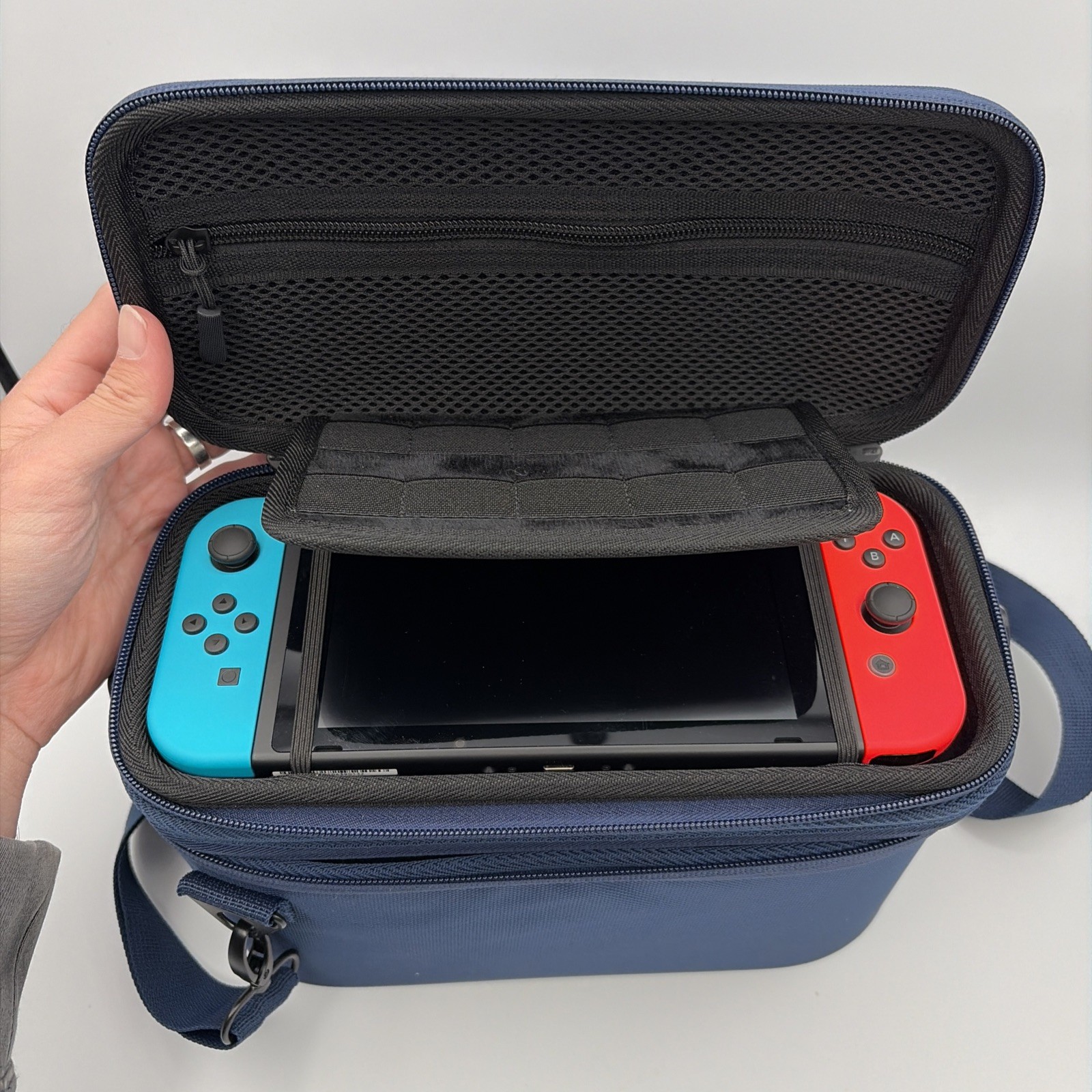Nintendo Switch Handheld Console Blue Red – Excellent Mint Cond with Extras