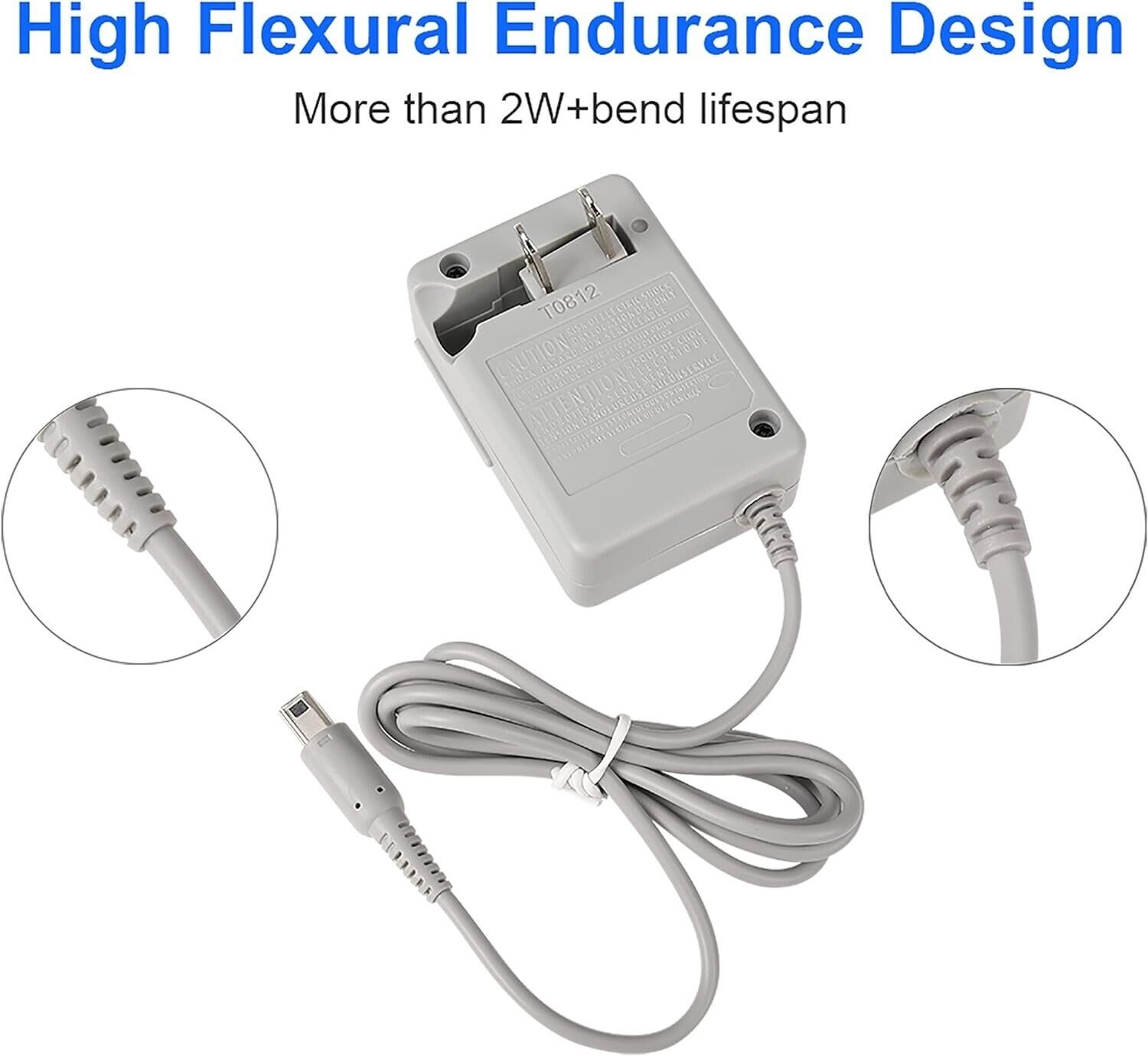 For Nintendo DSi/ 2DS/ 3DS/ DSi XL AC Adapter Home Wall Charger Cable Power Plug