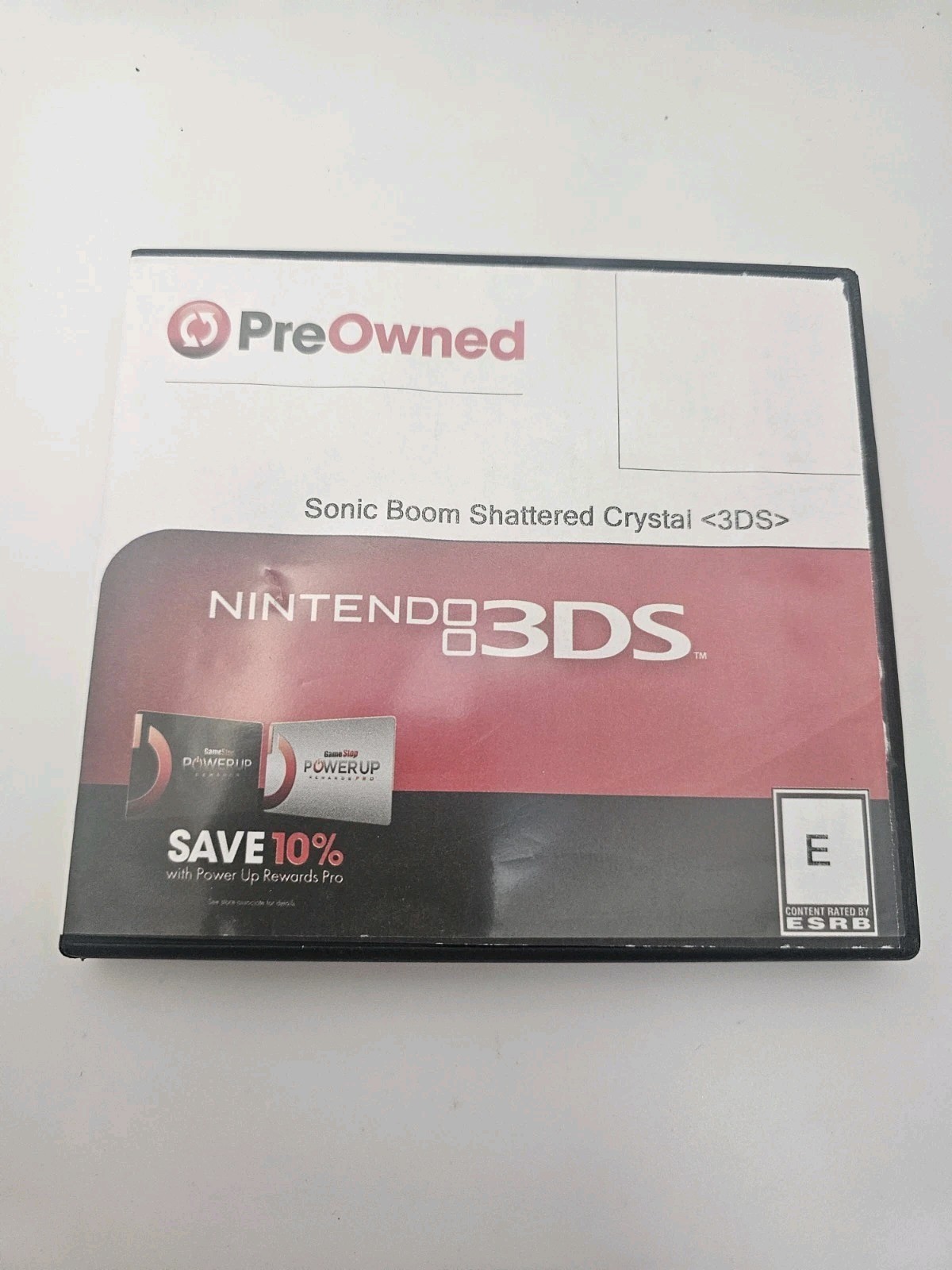 Sonic Boom Shattered Crystal (Nintendo 3DS 2014) Cartridge Only Authentic Tested