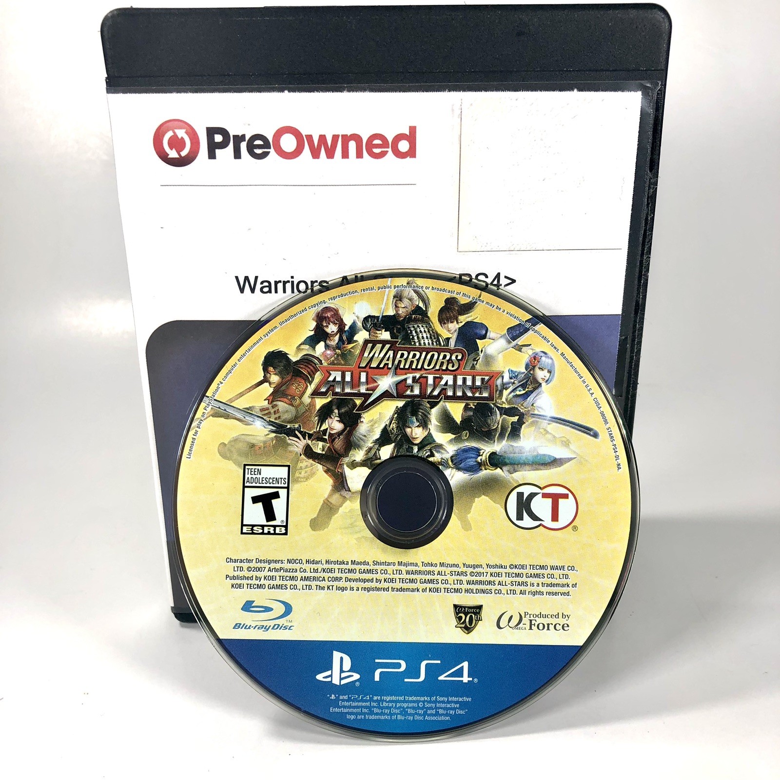 Warriors All-Stars (Sony PlayStation 4, PS4) DISC ONLY, Generic Case