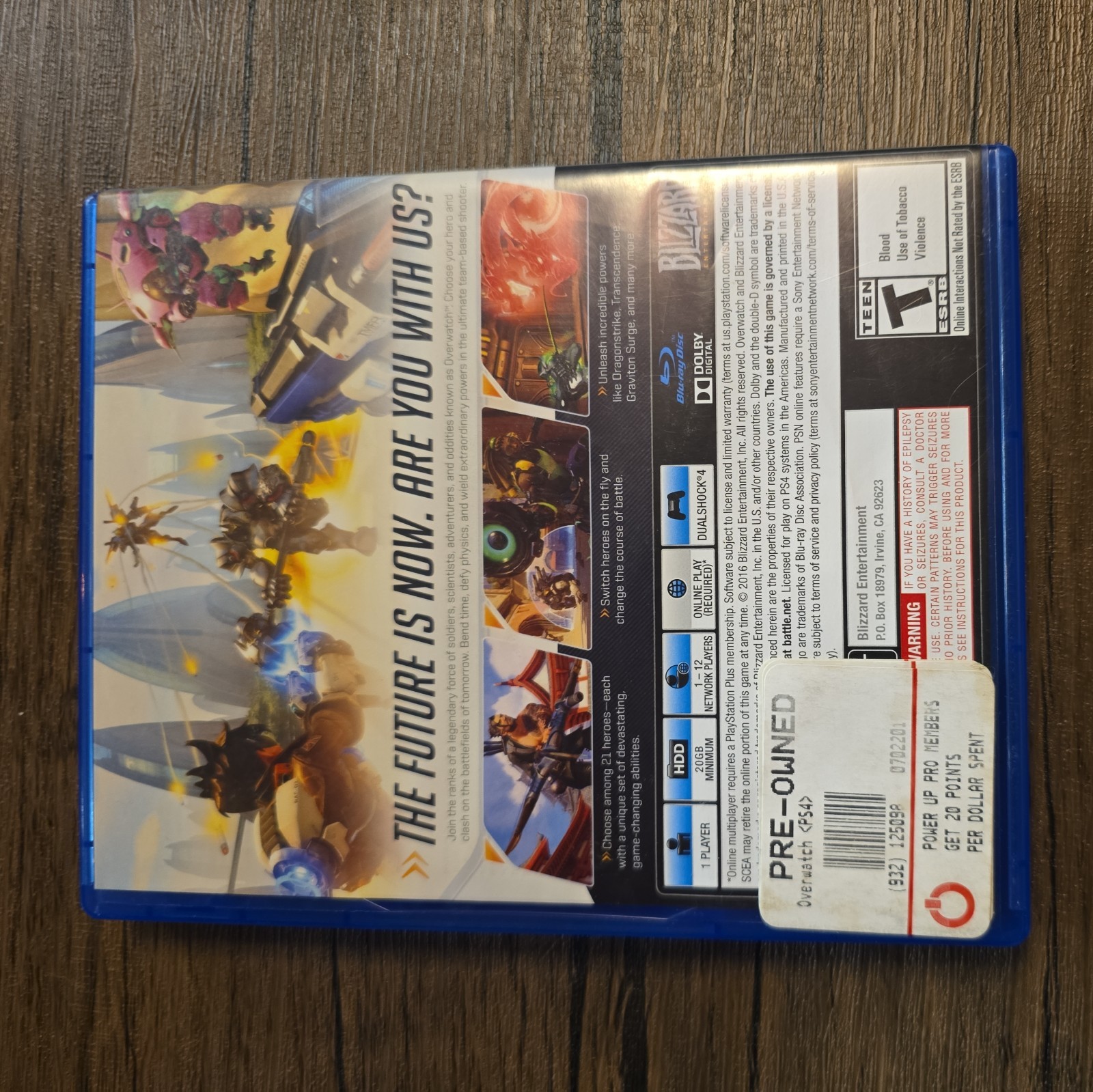 Overwatch: Origins Edition (Sony PS4, 2016) PS5 Compatible + INCLUDES Destiny