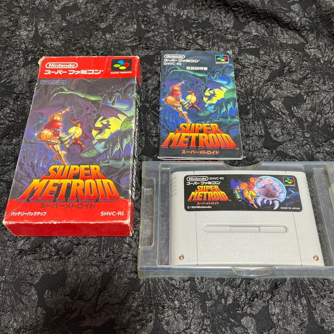 Nintendo Super Metroid Super Famicom SFC SHVC-RI CIB Japan Used