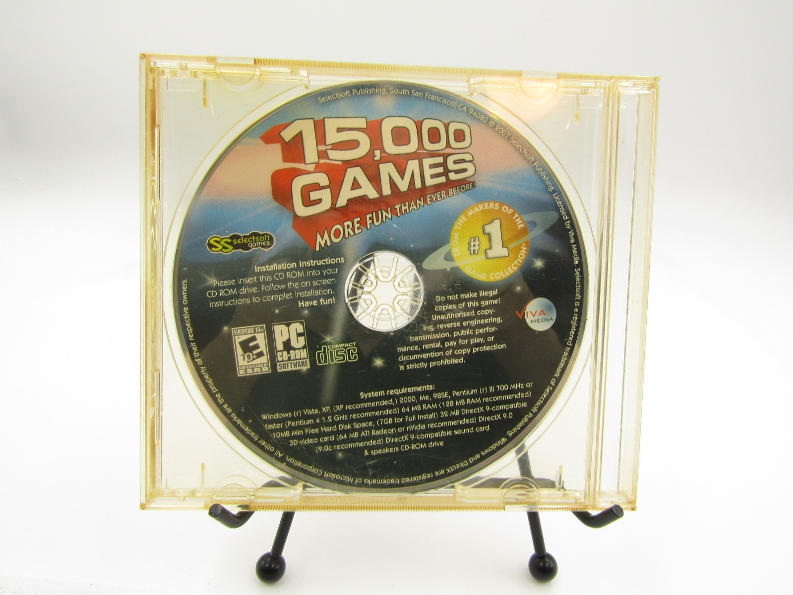 Viva Media 15,000 Games PC CD-ROM Software Multi-Genre 2007
