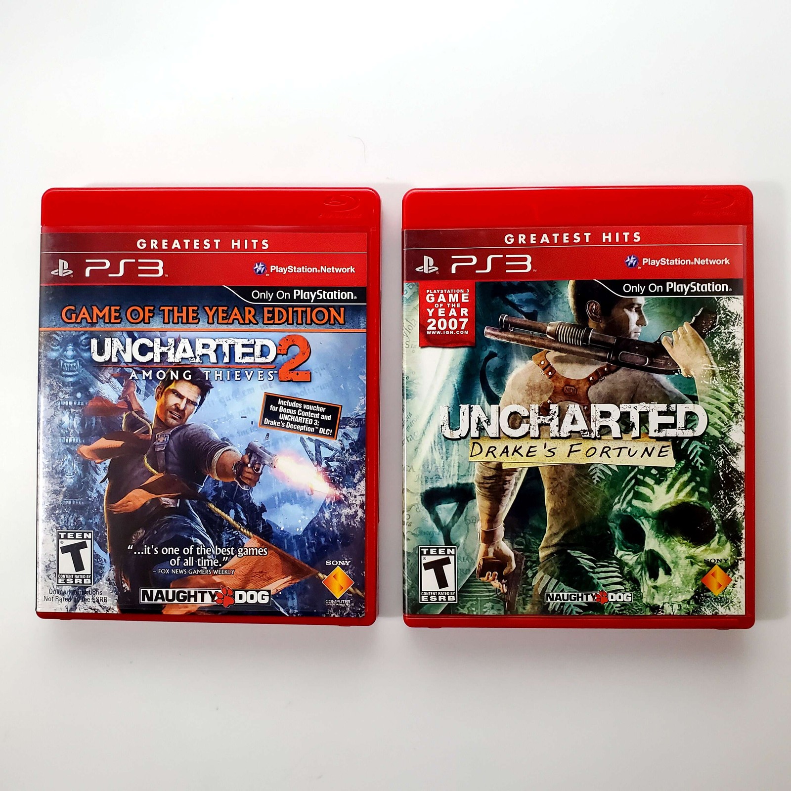 Uncharted & Uncharted 2 Dual Pack – Sony Playstation 3 PS3 Tested 1Y Guarantee