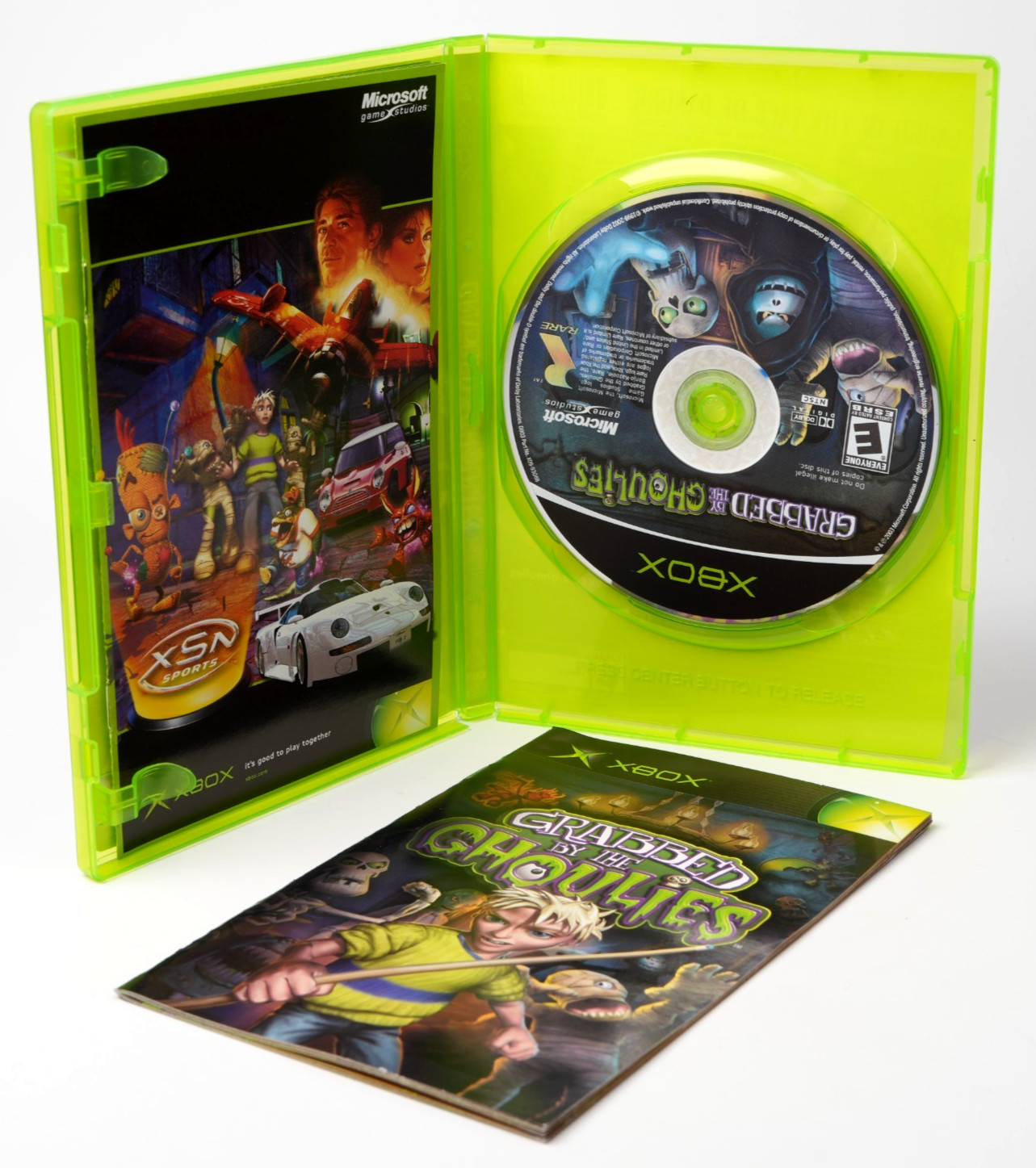 Vtg 2003 XBOX Grabbed By The Ghoulies Game – CIB