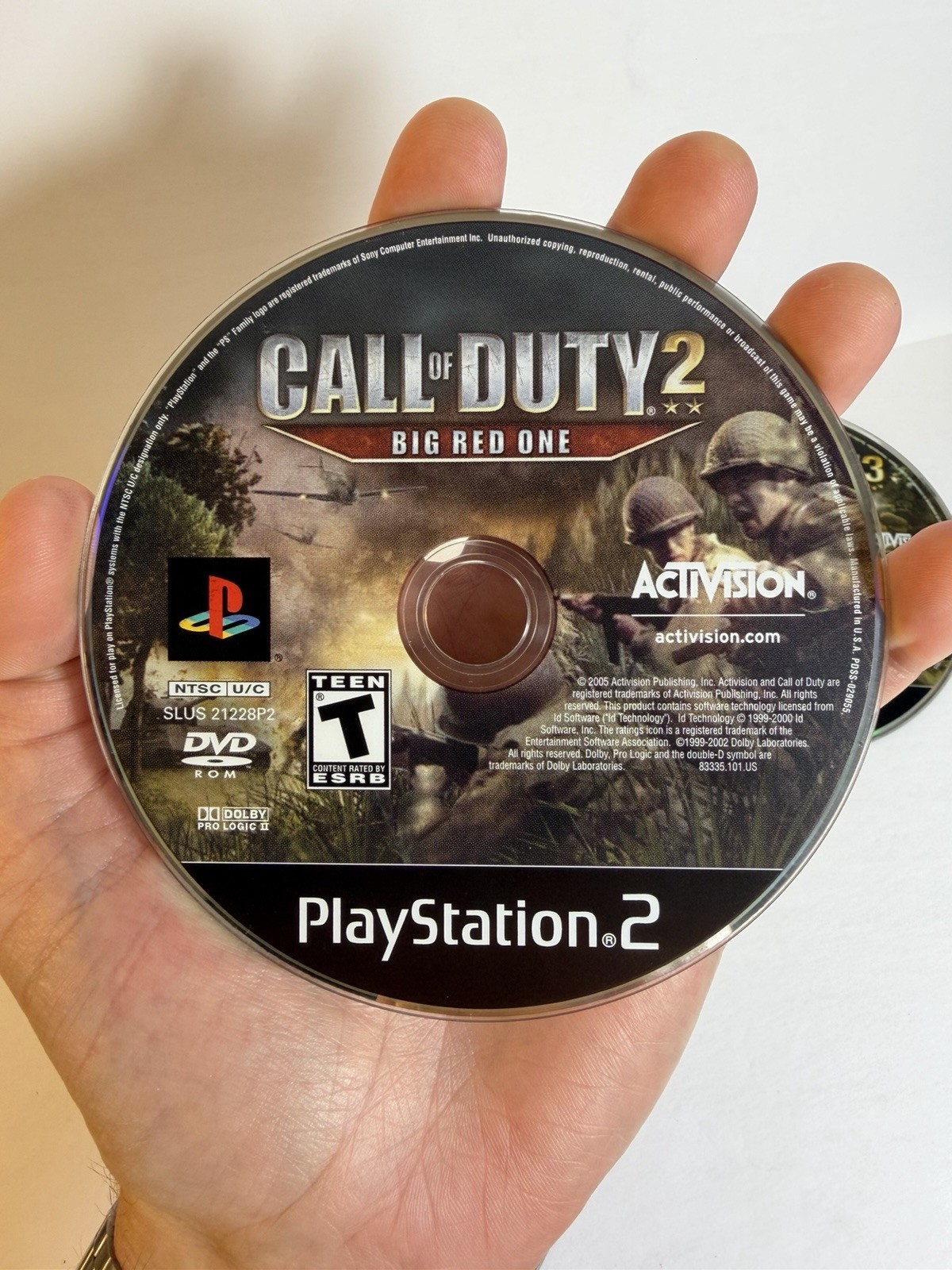 Call Of Duty 1, 2 & 3 – PS2 Game Lot – PlayStation 2 – Discs Only – Tested