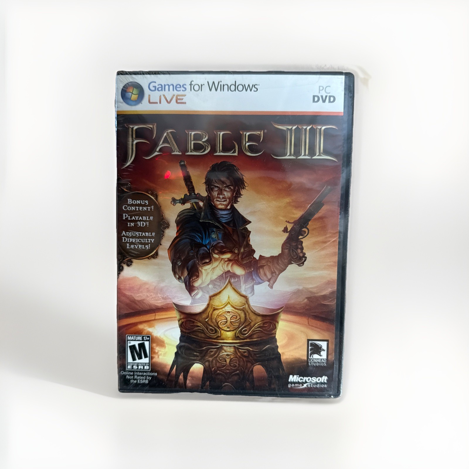 Fable III (3) PC/Games for Windows Live 2011 – Brand New – Sealed, Not Y-Fold