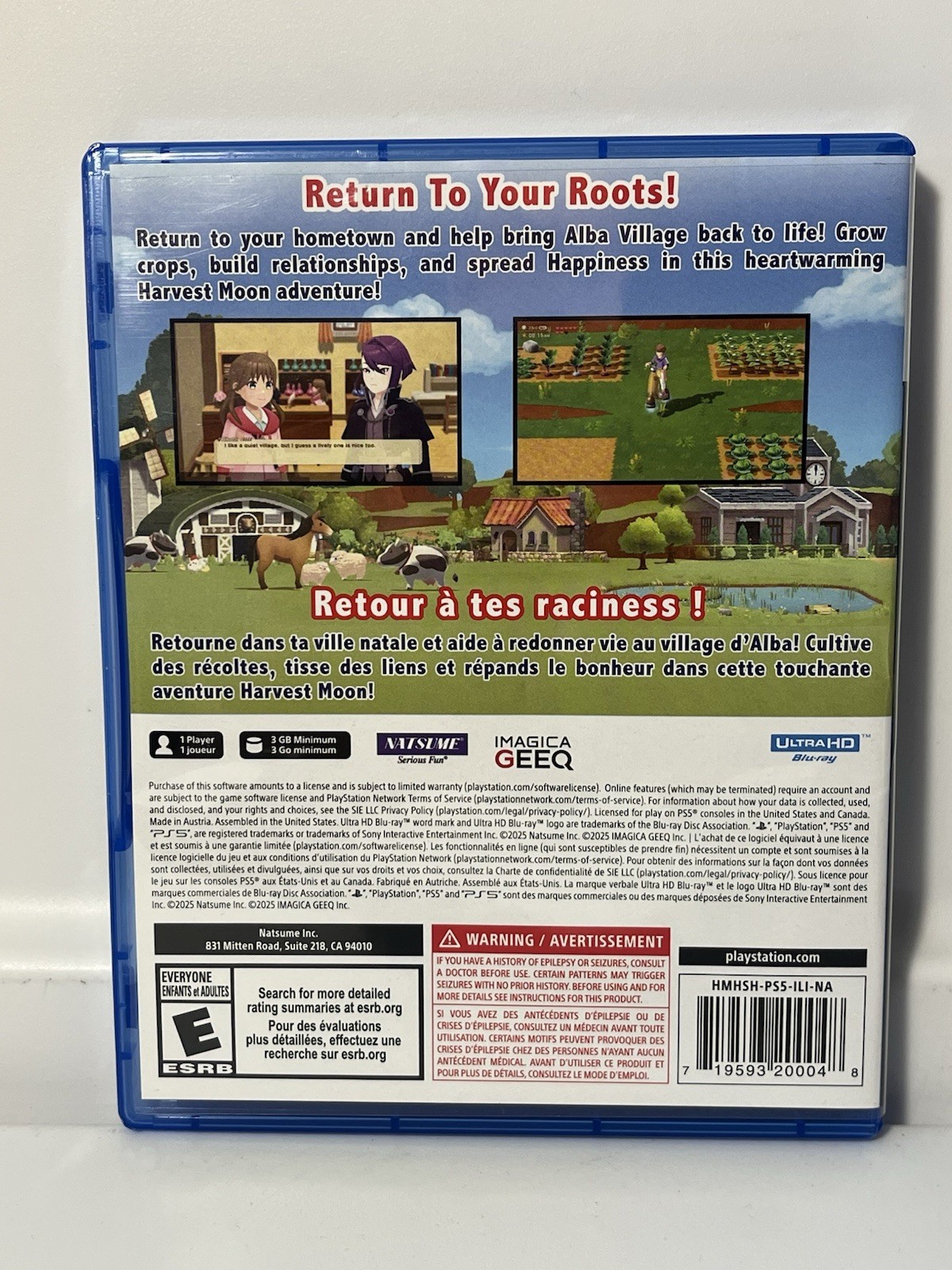 Harvest Moon Home Sweet Home Special Edition (PlayStation 5, 2025) CIB – Tested
