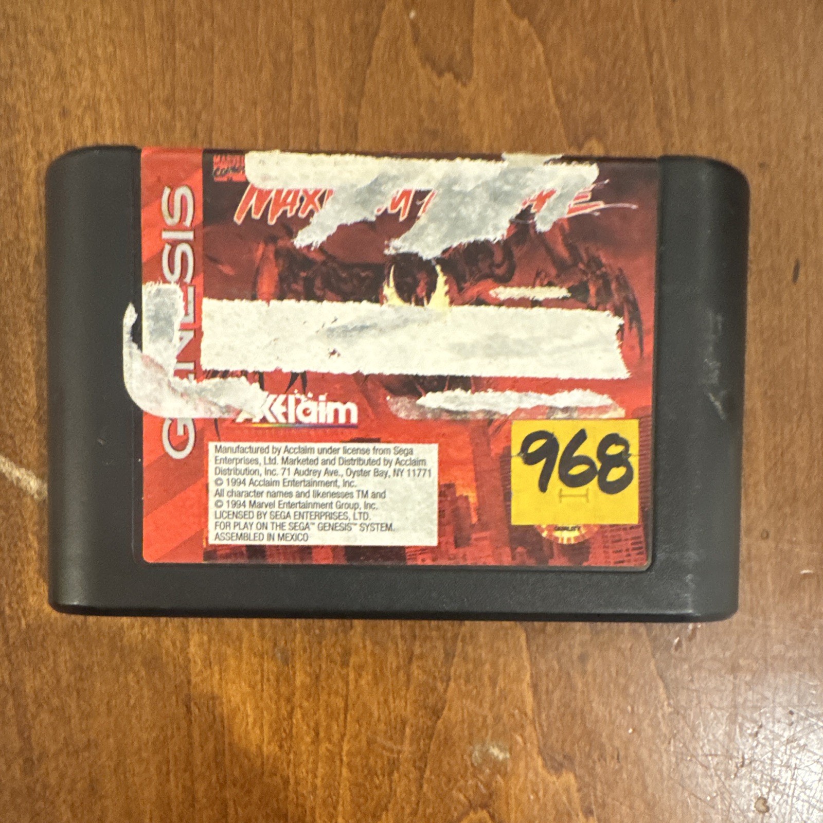 Acclaim Spider-Man & Venom: Maximum Carnage Sega Genesis 1994 CIB Complete