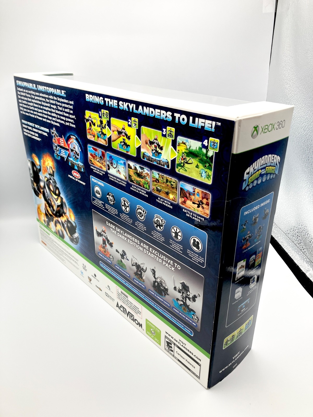 Skylanders Swap Force Xbox 360 Dark Edition Starter Pack NEW SEALED
