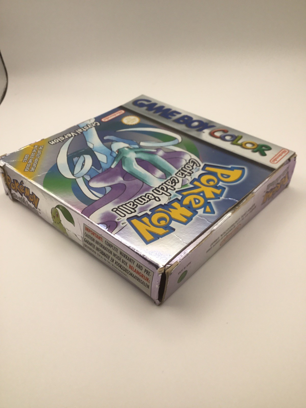 Pokemon Crystal Version, Complete in Box (CIB), Gameboy Color, New Battery, PAL