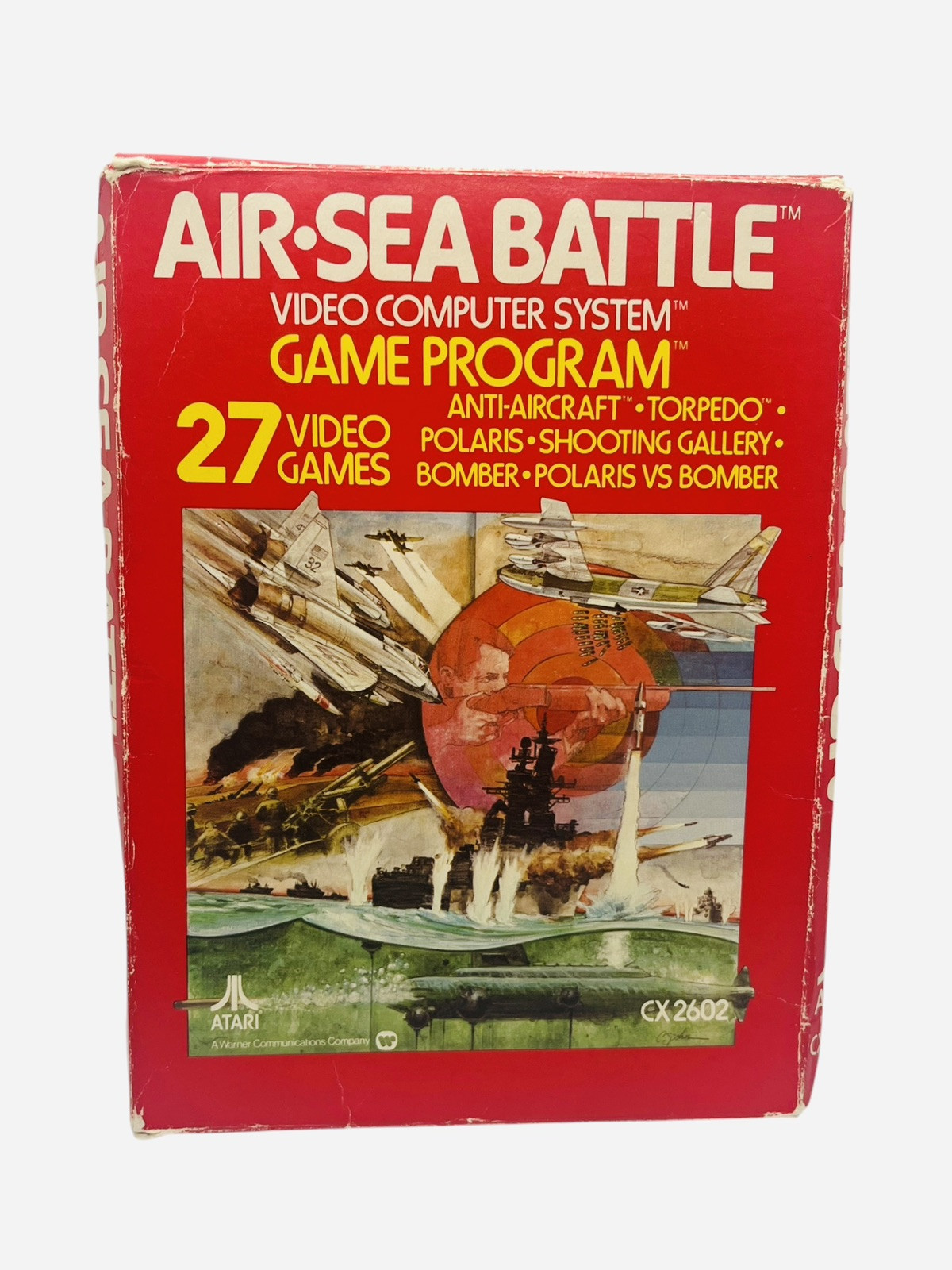 Air Sea Battle Atari Game VTG 1978 CX2602 27 Games Retro War Authentic Cartridge