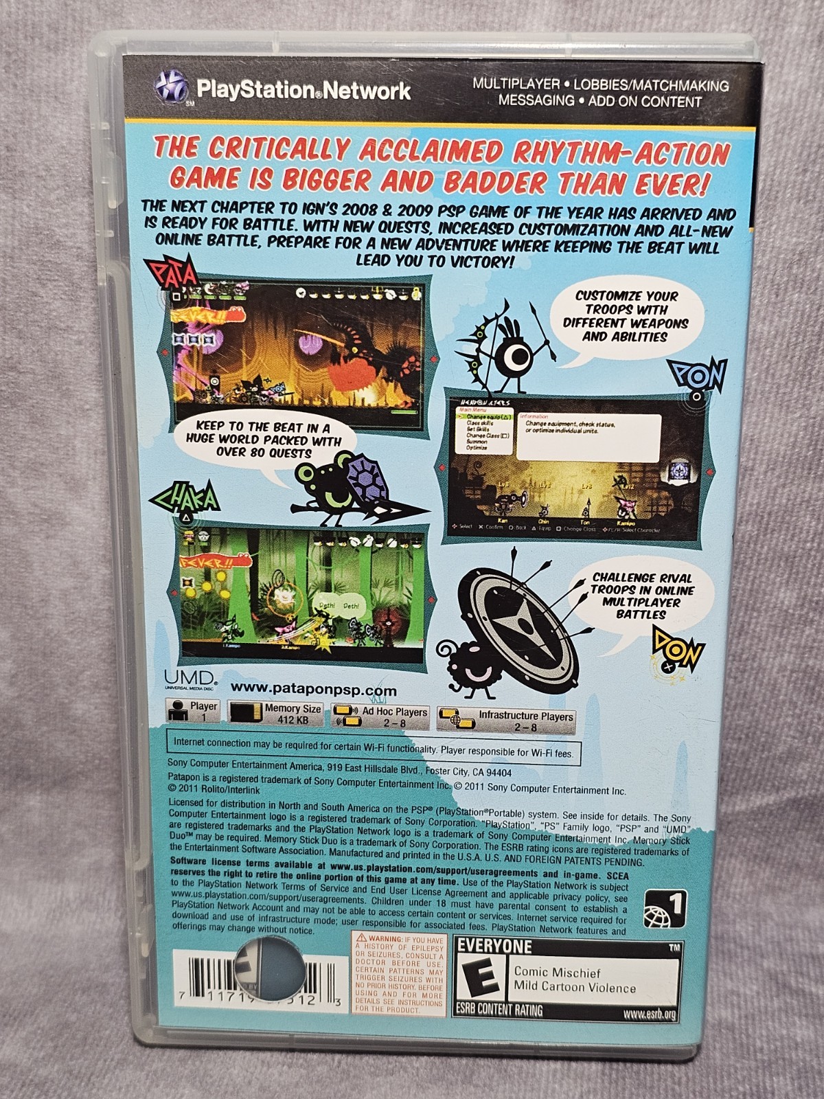 Patapon 3 (Sony PlayStation PSP, 2011) CIB – Complete W/ Digital Guide Code