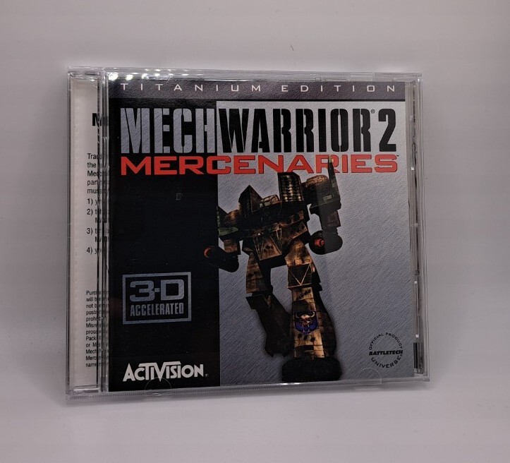 Mechwarrior 2 Mercenaries Titanium Edition PC Game – Activision (1998, CD-Rom)