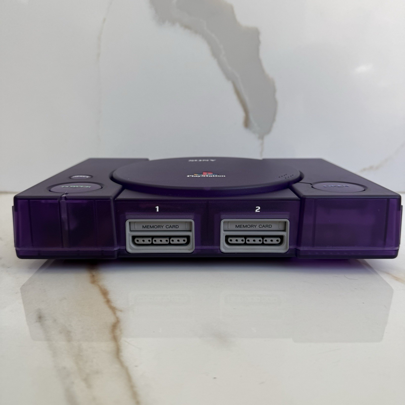 Sony PlayStation 1 Console (SCPH-5501) Bundle – Translucent Clear Purple Shell