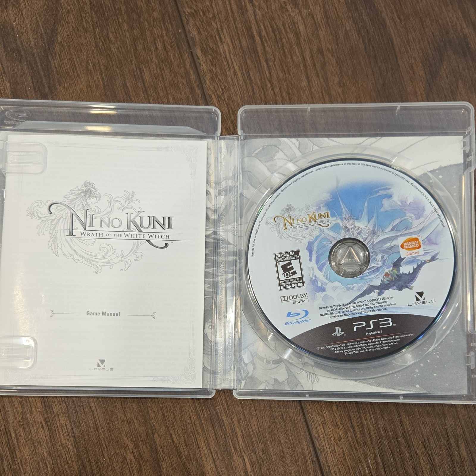 BANDAI NAMCO Games Ni No Kuni Wrath White Witch PS3 Manual Included RPG E10+