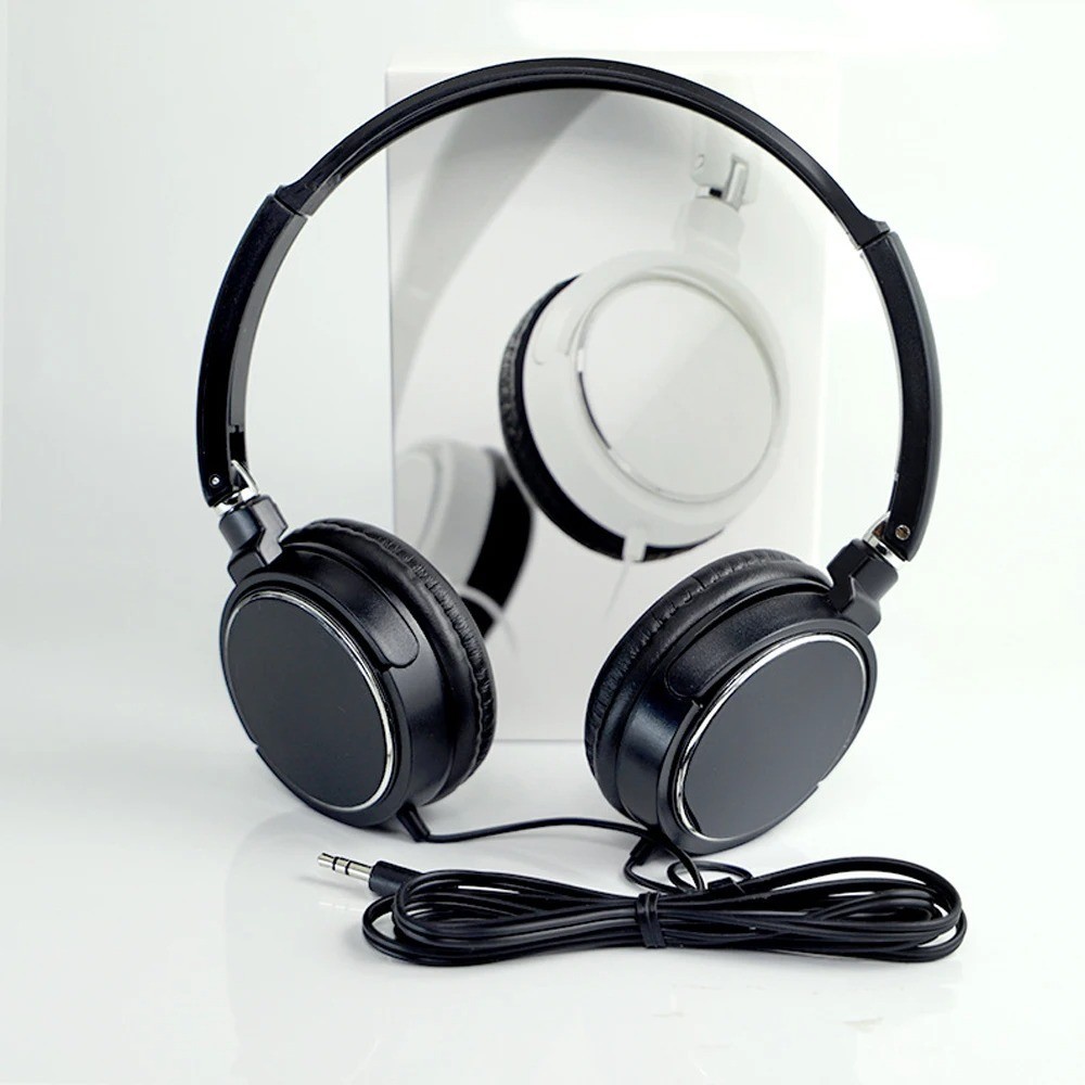 Universal 3.5mm Wired Headphones Foldable Portable Gaming Music Stereo Headset