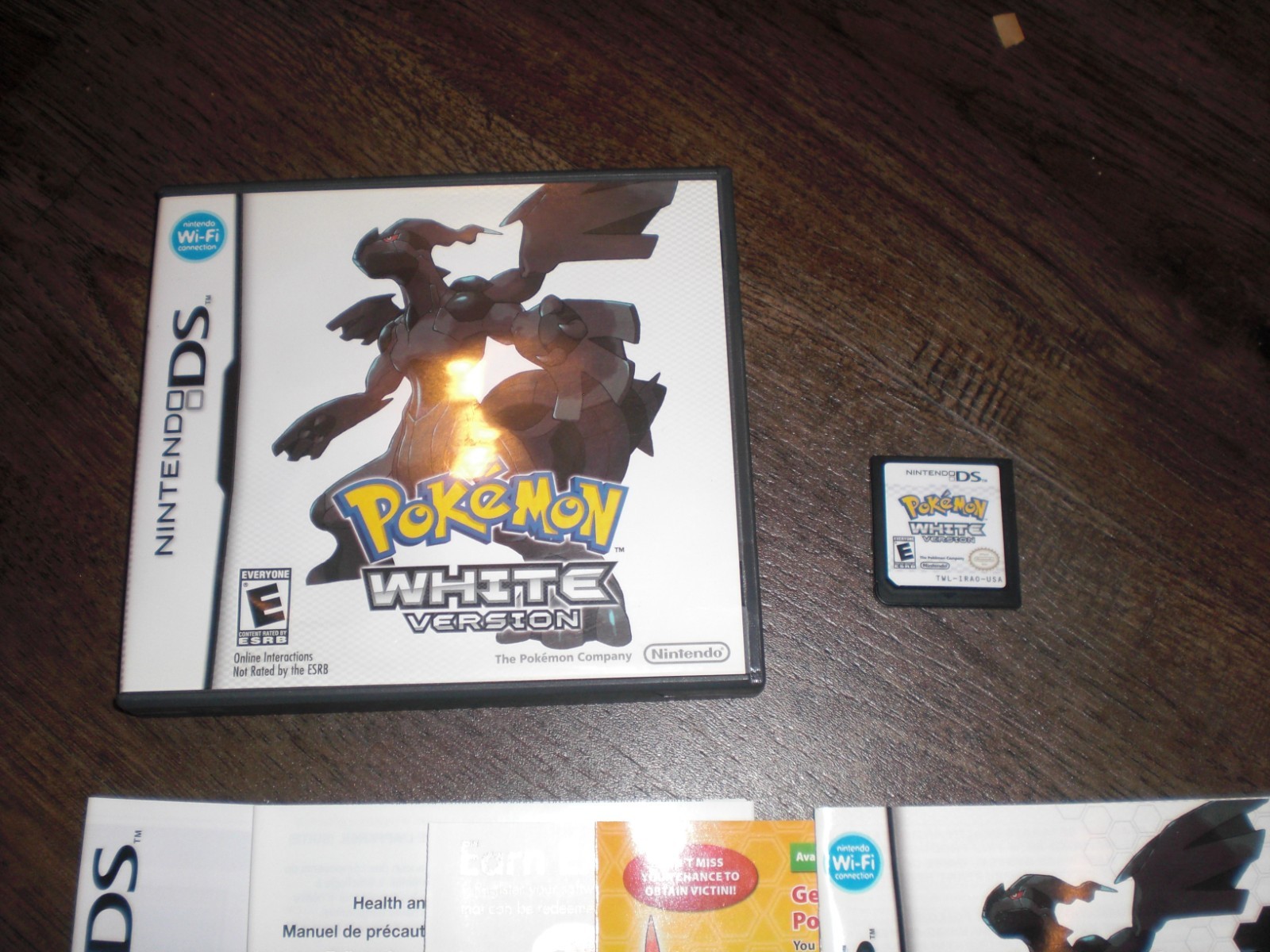Pokemon White Version 1 AUTHENTIC GENUINE Nintendo DS 3DS 2DS XL COMPLETE CIB