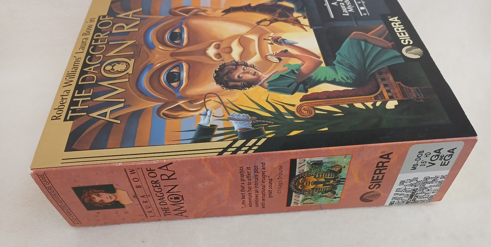 Vintage 1992 Sierra Dagger of Amon Ra Big Box PC 3.5 disk Complete VG